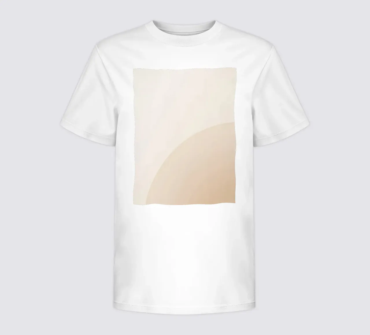 Gradiente Tan con linea curva t-shirt bambini da DesignDoodle