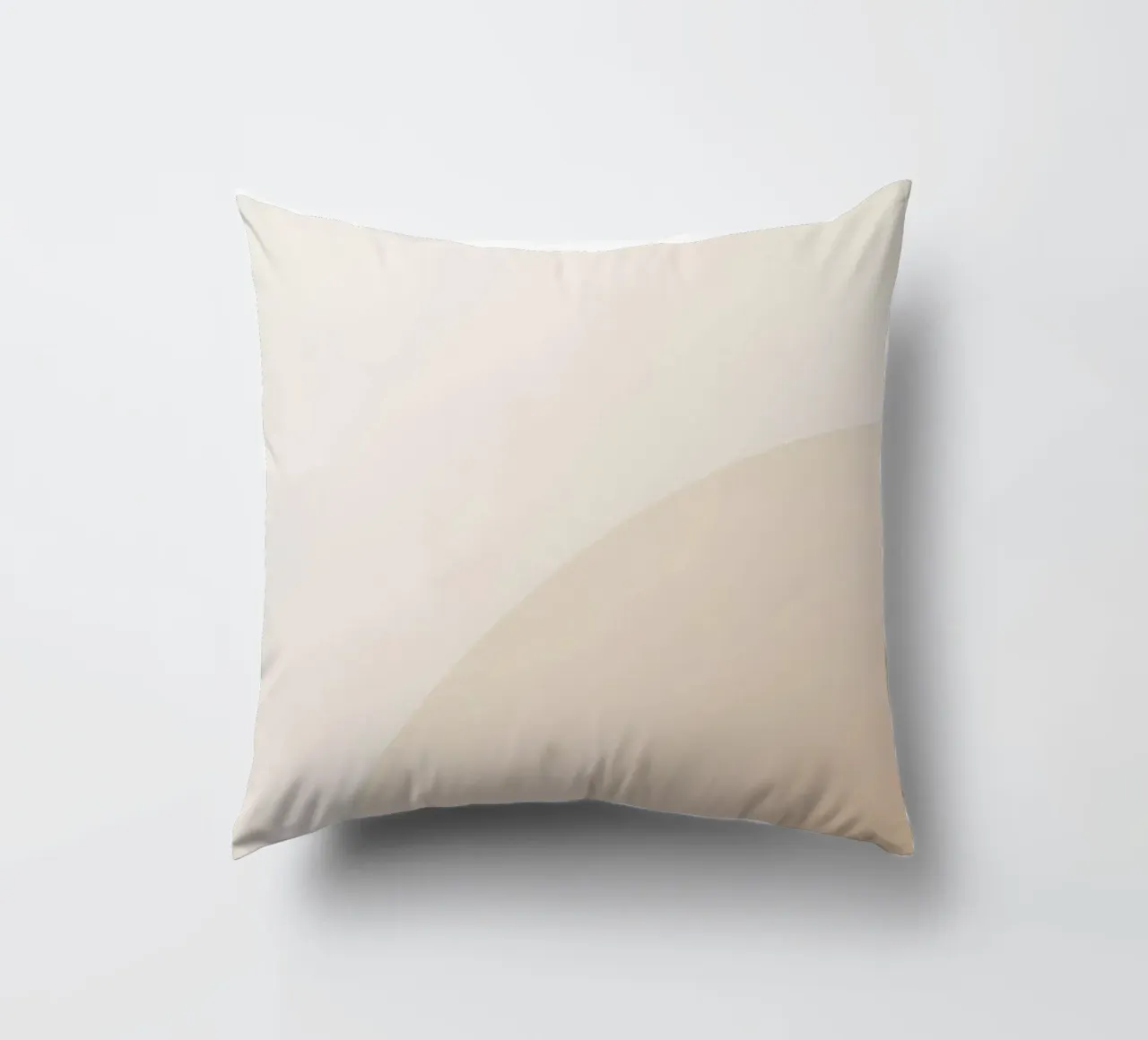 Gradiente Tan con linea curva cuscino da DesignDoodle