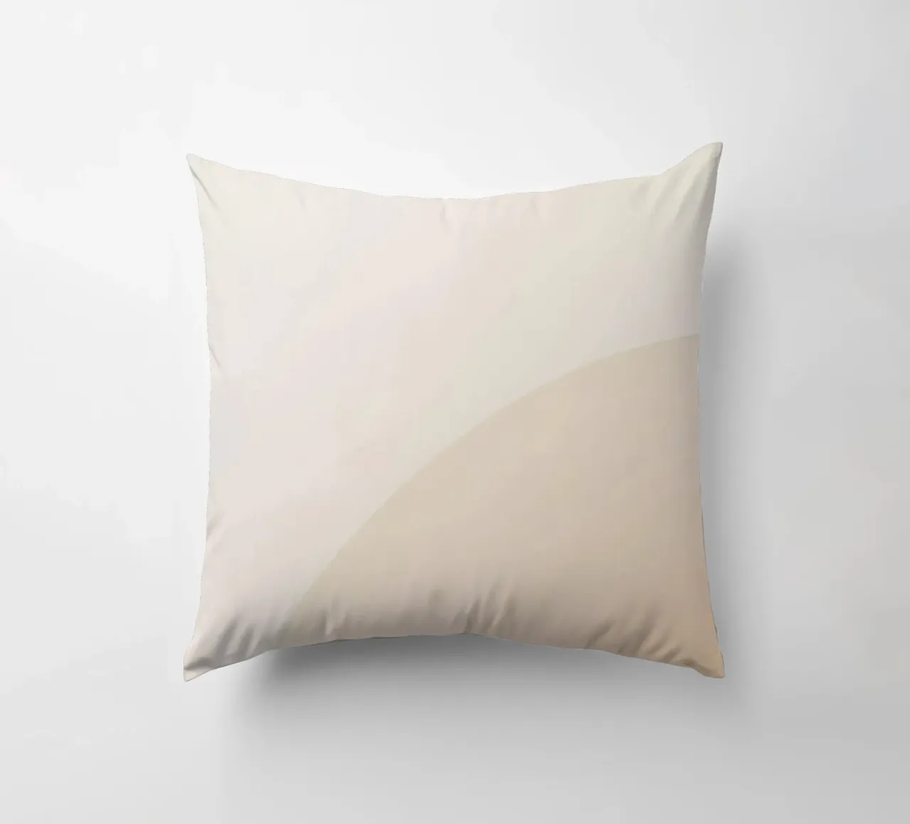 Gradiente Tan con linea curva cuscino da DesignDoodle