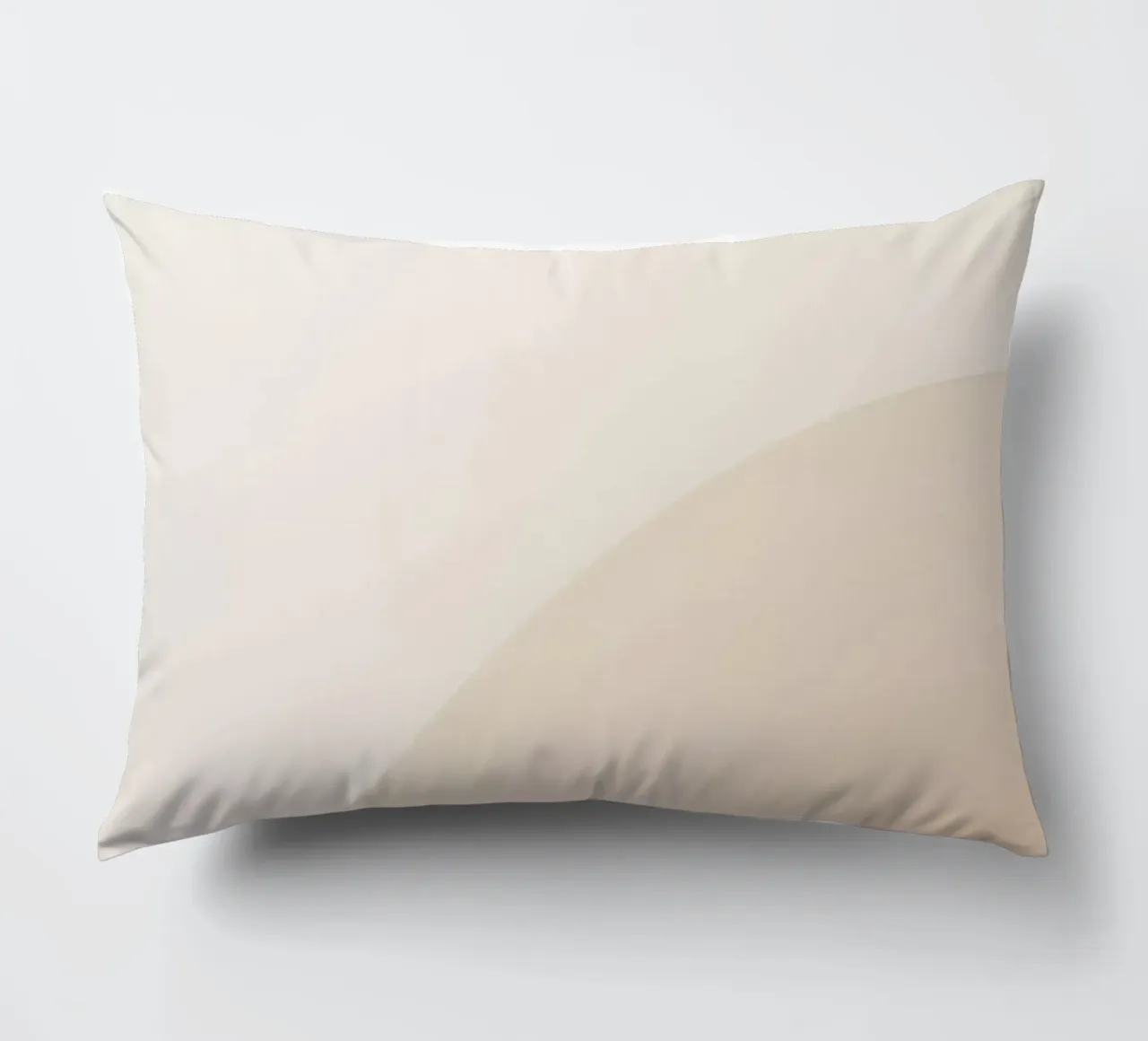 Gradiente Tan con linea curva cuscino da DesignDoodle