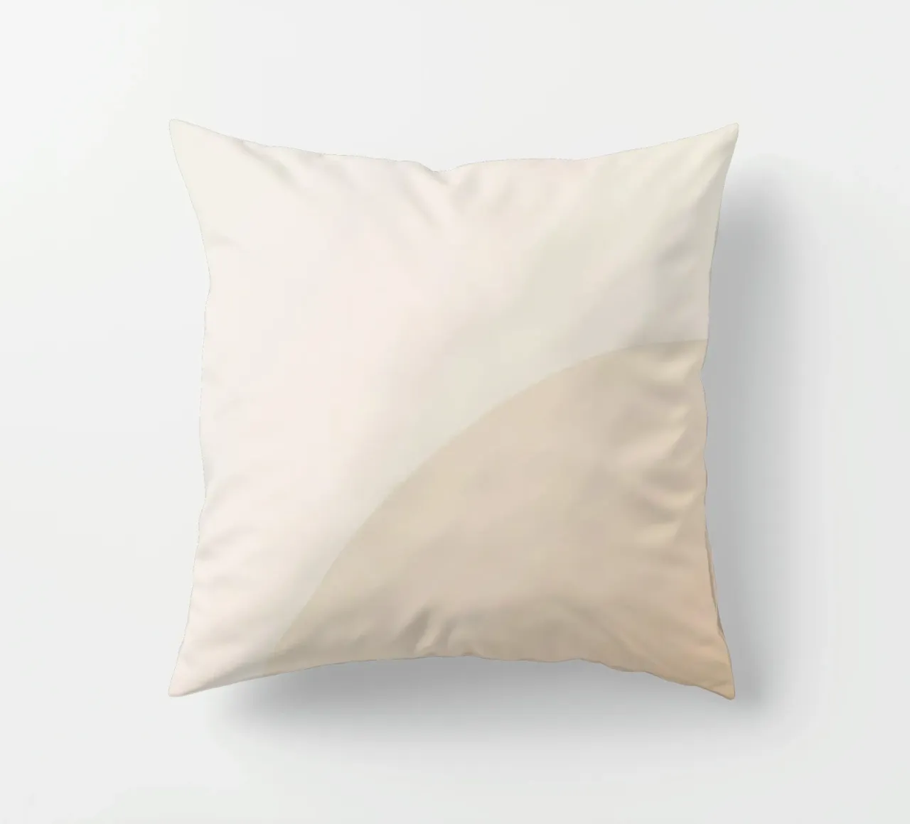 Gradiente Tan con linea curva cuscino da DesignDoodle