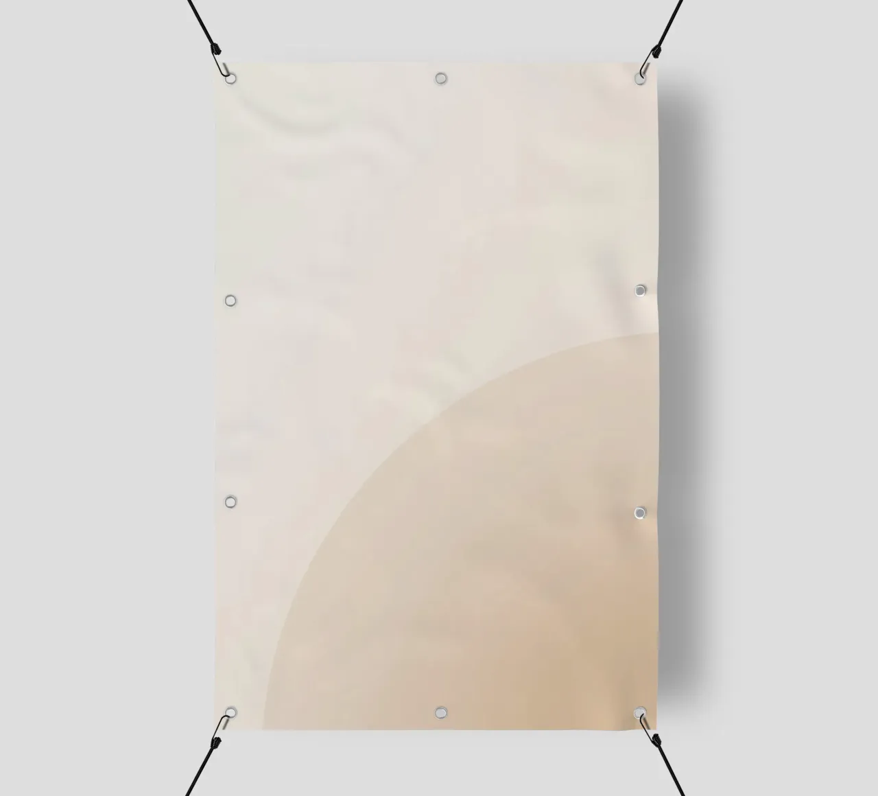 Gradiente Tan con linea curva telo in pvc da DesignDoodle