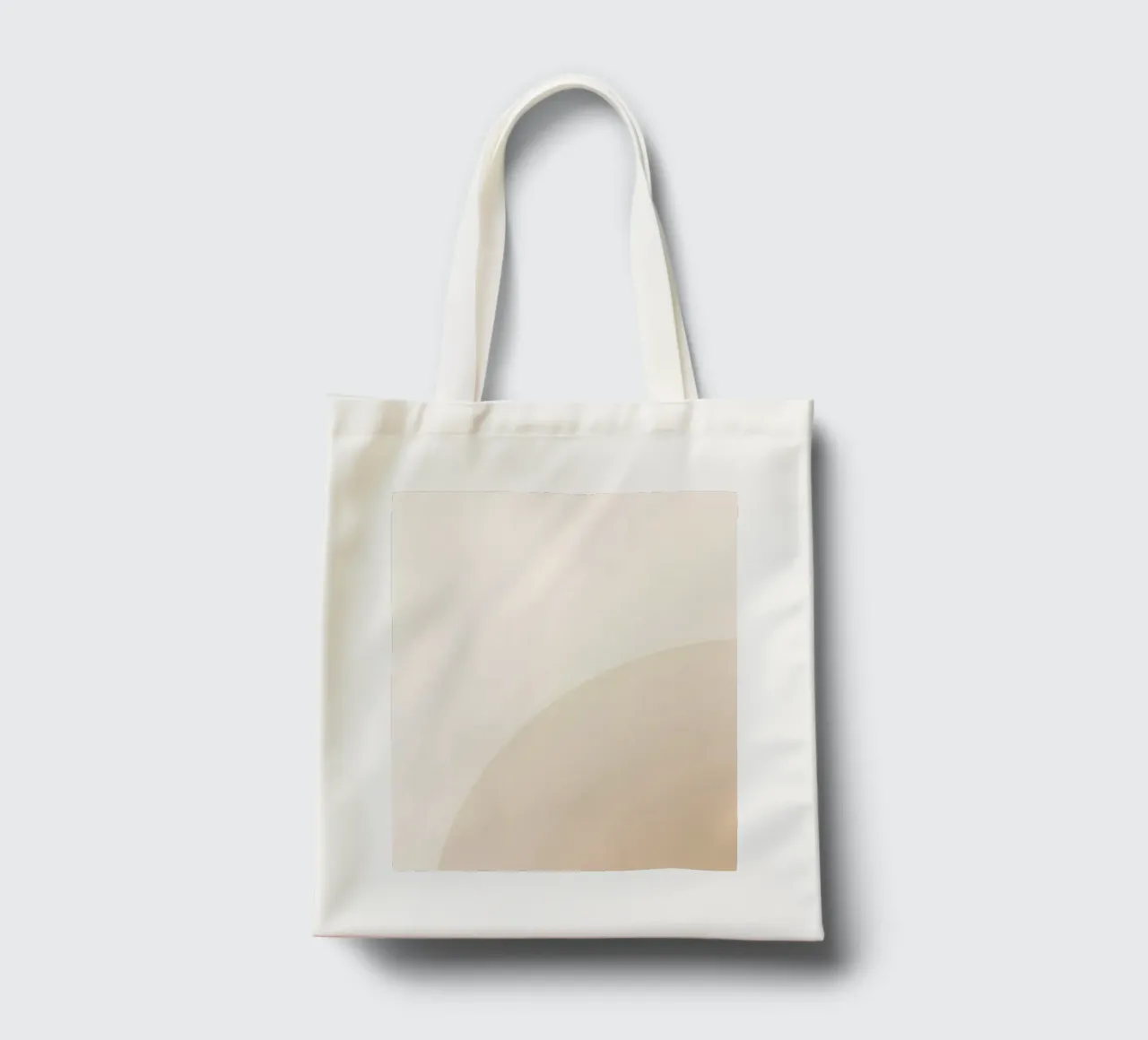 Gradiente Tan con linea curva borsa in juta da DesignDoodle