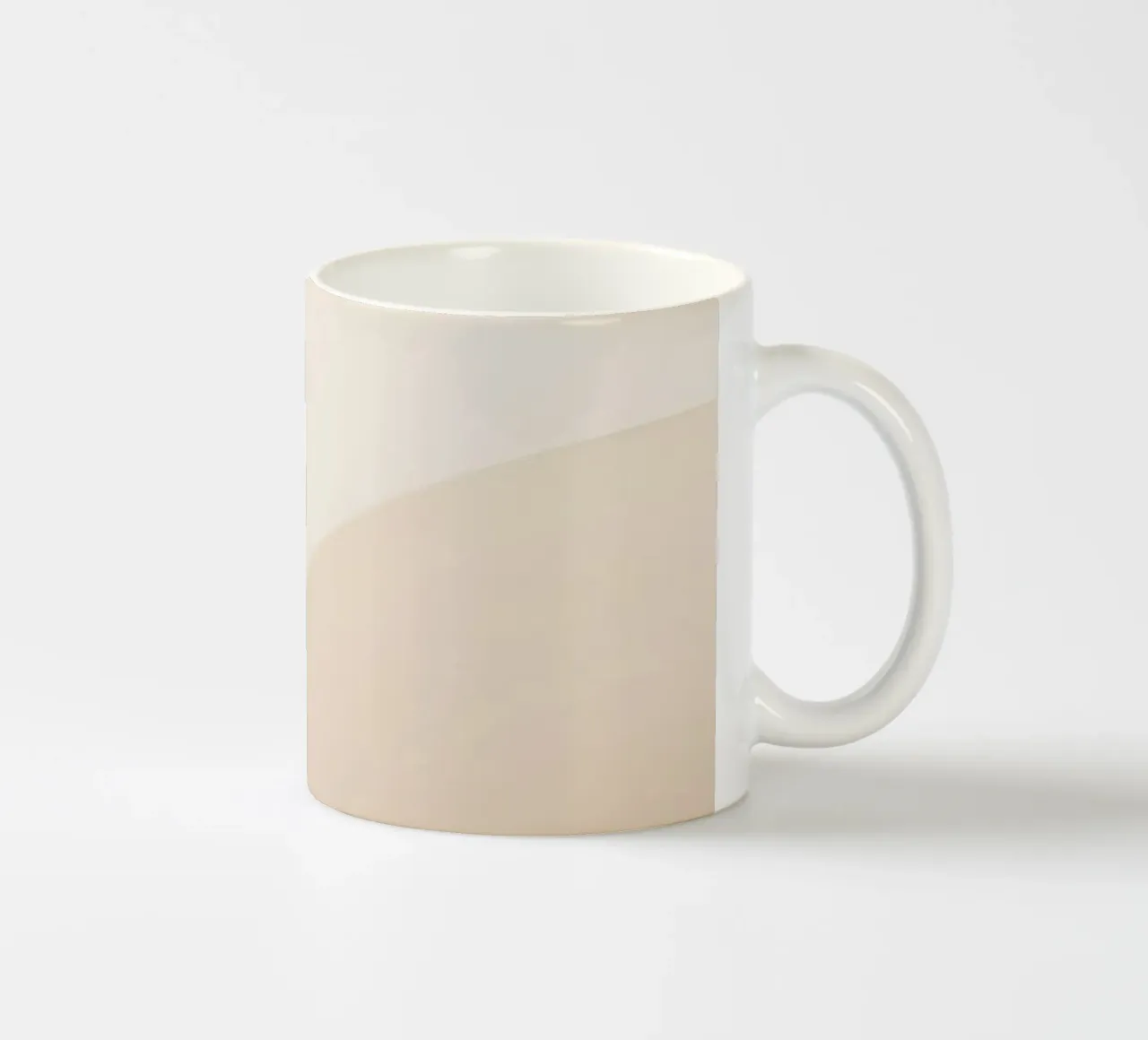 Gradiente Tan con linea curva tazza in ceramica da DesignDoodle
