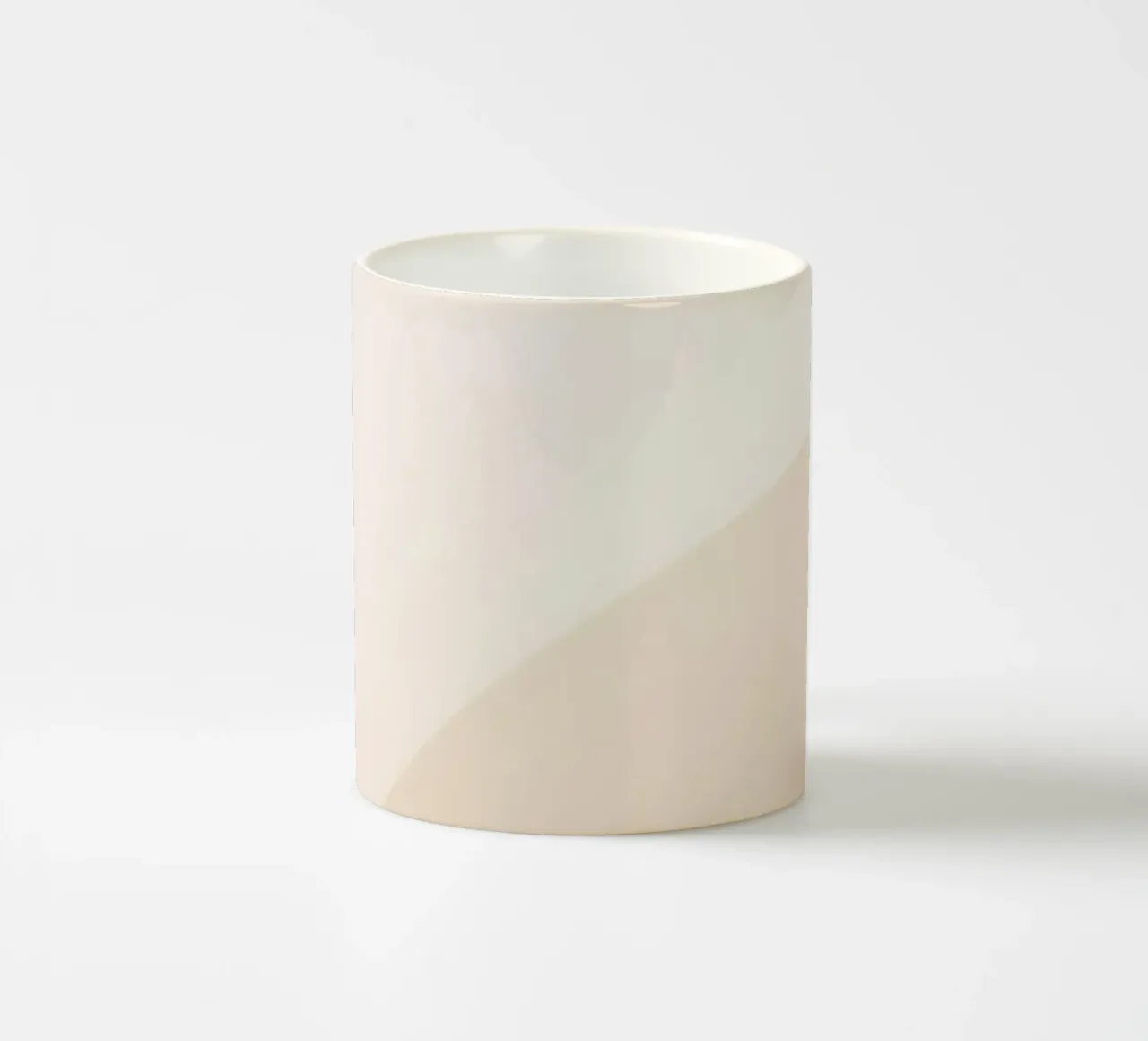 Gradiente Tan con linea curva tazza in ceramica da DesignDoodle