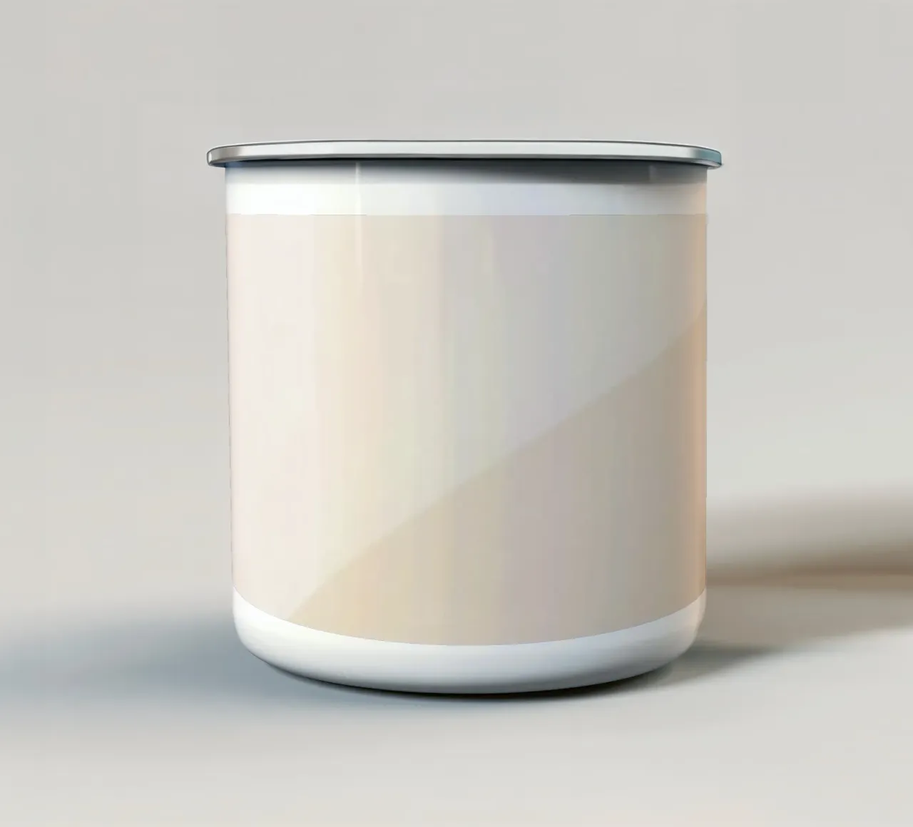 Gradiente Tan con linea curva tazza in smalto da DesignDoodle