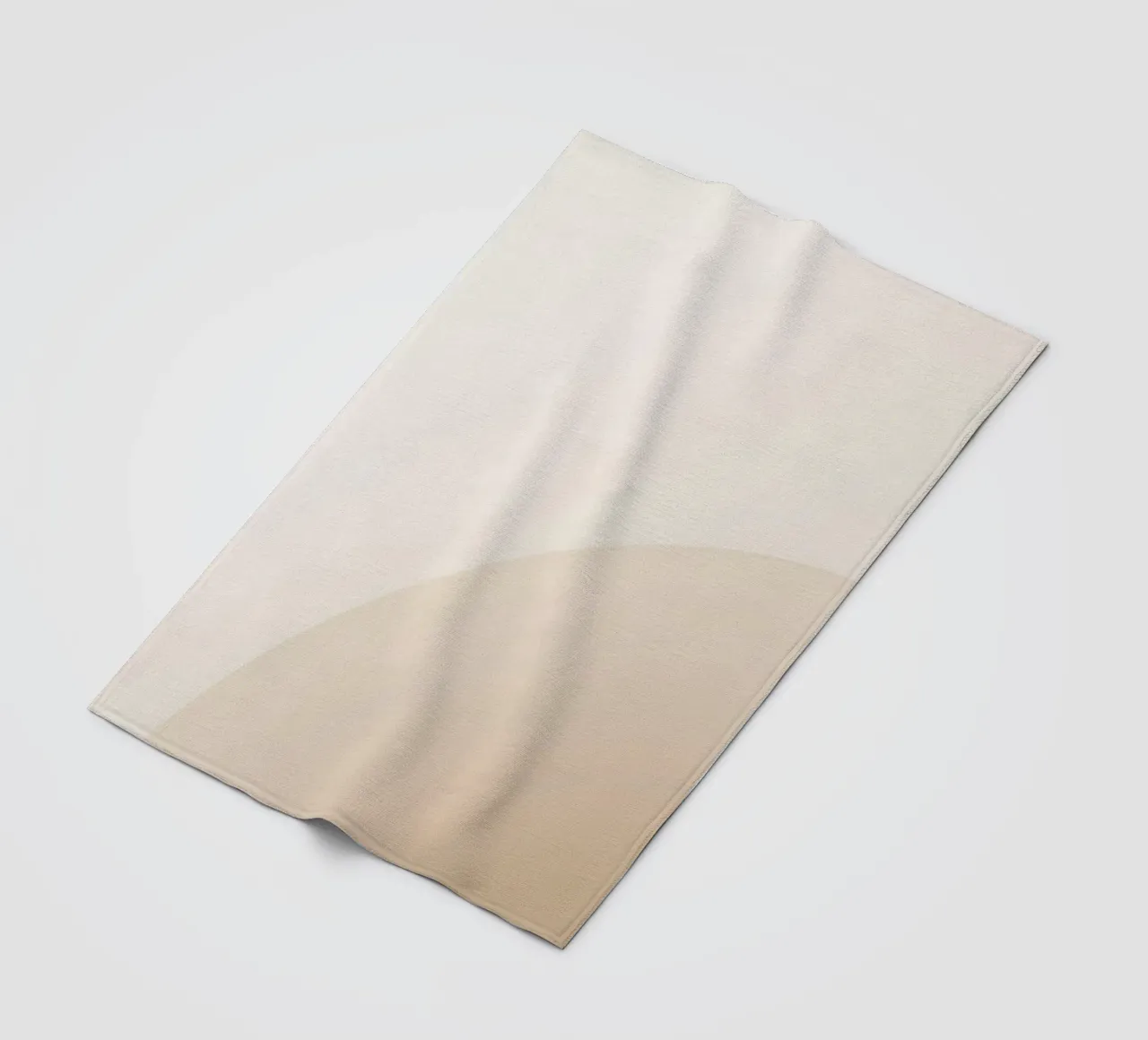 Gradiente Tan con linea curva coperta in pile da DesignDoodle