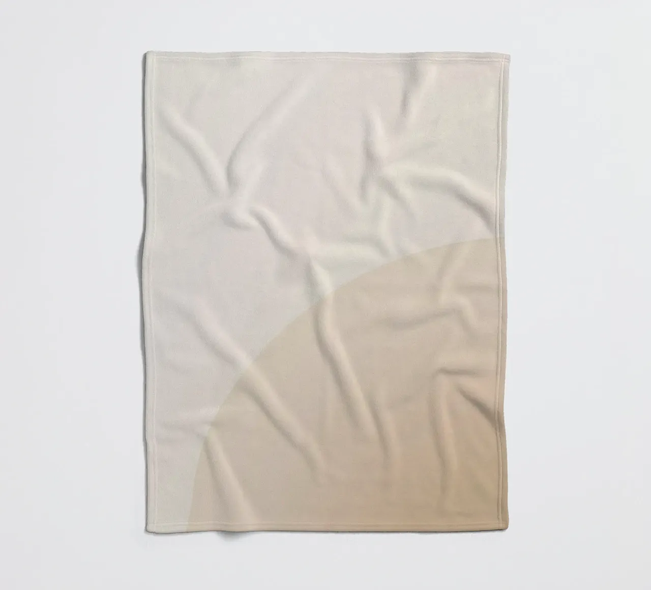 Gradiente Tan con linea curva coperta in pile da DesignDoodle