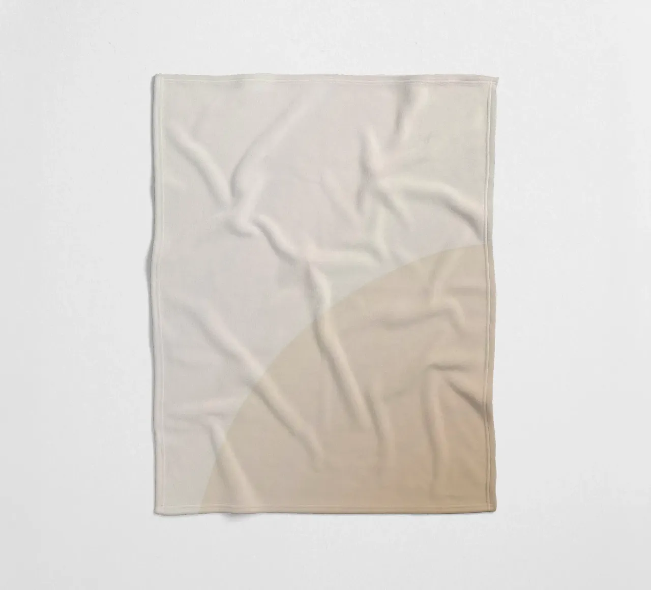 Gradiente Tan con linea curva coperta in pile da DesignDoodle