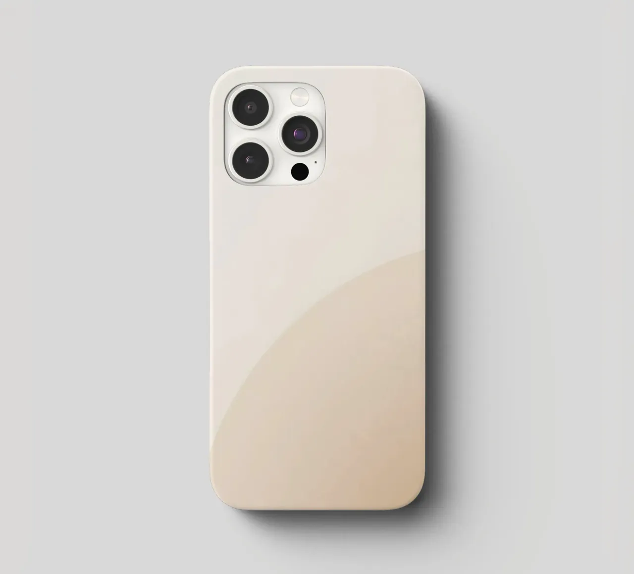 Gradiente Tan con linea curva cover iphone da DesignDoodle