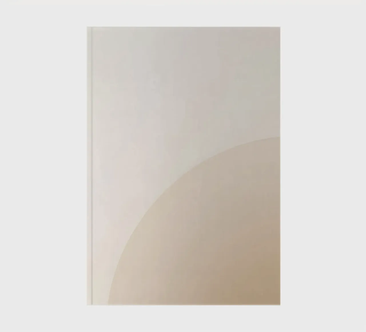 Brauner Farbverlauf mit geschwungener Linie Notizbuch von DesignDoodle