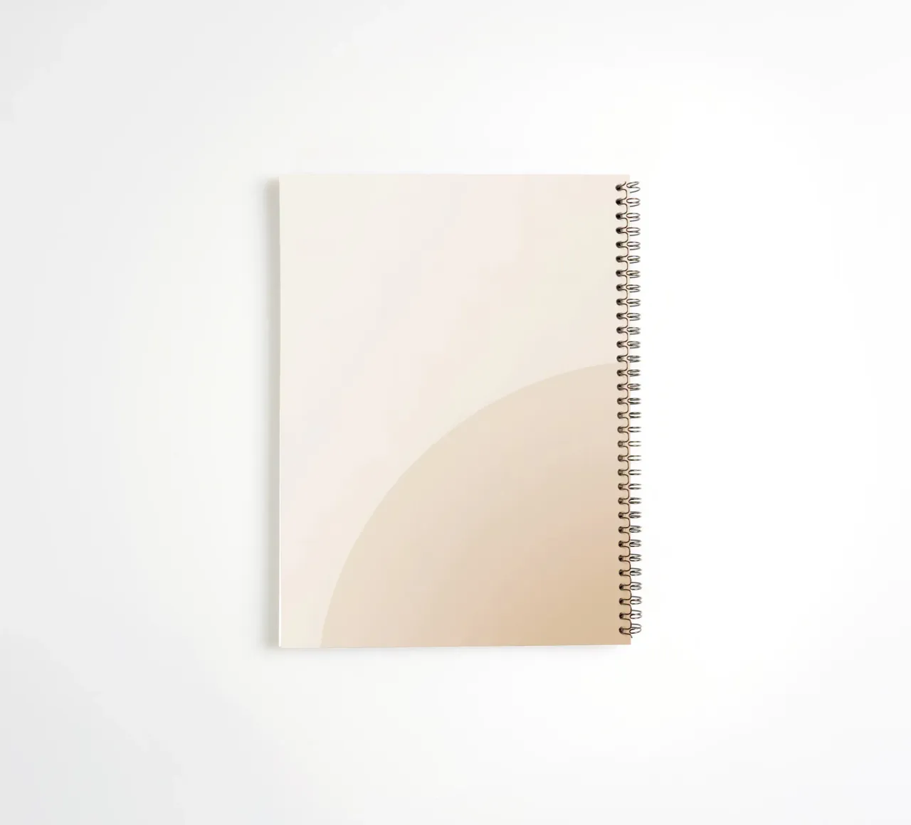 Gradiente Tan con linea curva diario ad anelli da DesignDoodle