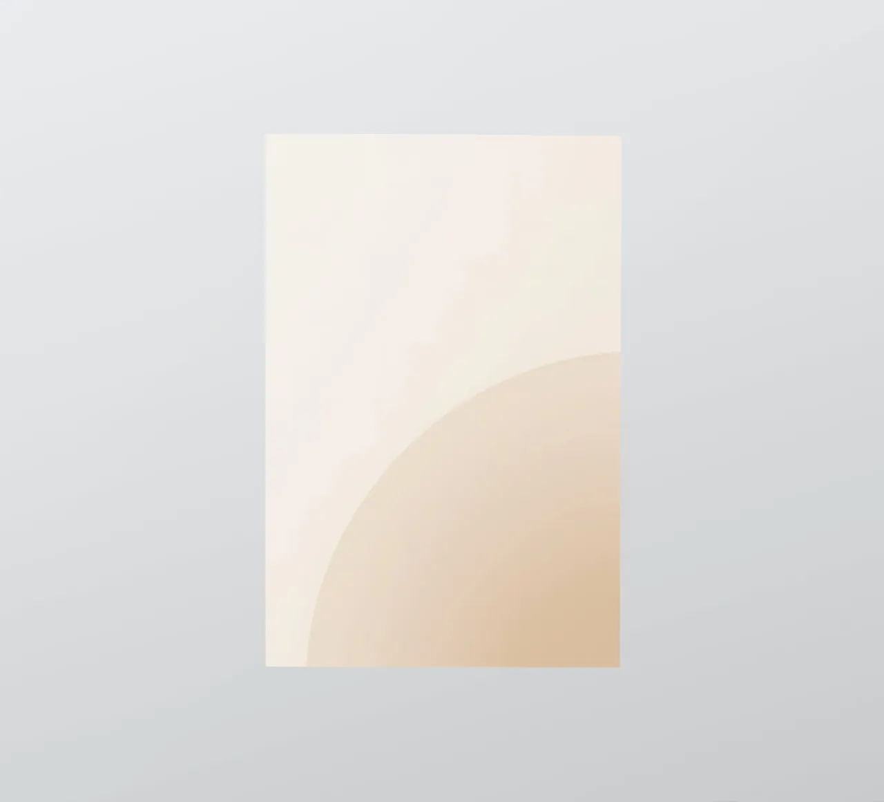 Gradiente Tan con linea curva adesivo da DesignDoodle