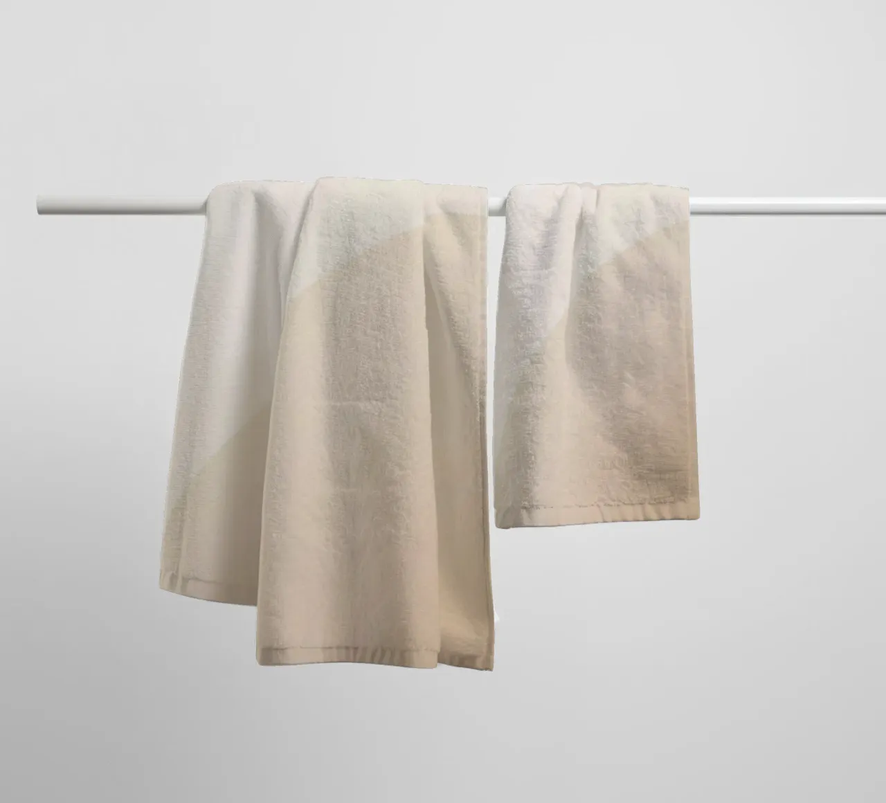 Gradiente Tan con linea curva asciugamano da bagno da DesignDoodle