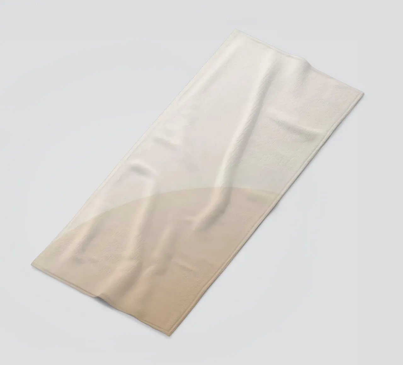 Gradiente Tan con linea curva telo mare da DesignDoodle