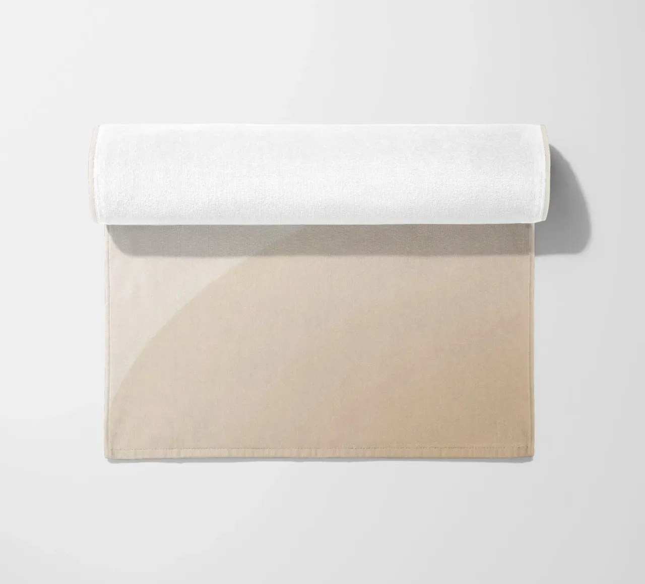 Gradiente Tan con linea curva telo mare da DesignDoodle