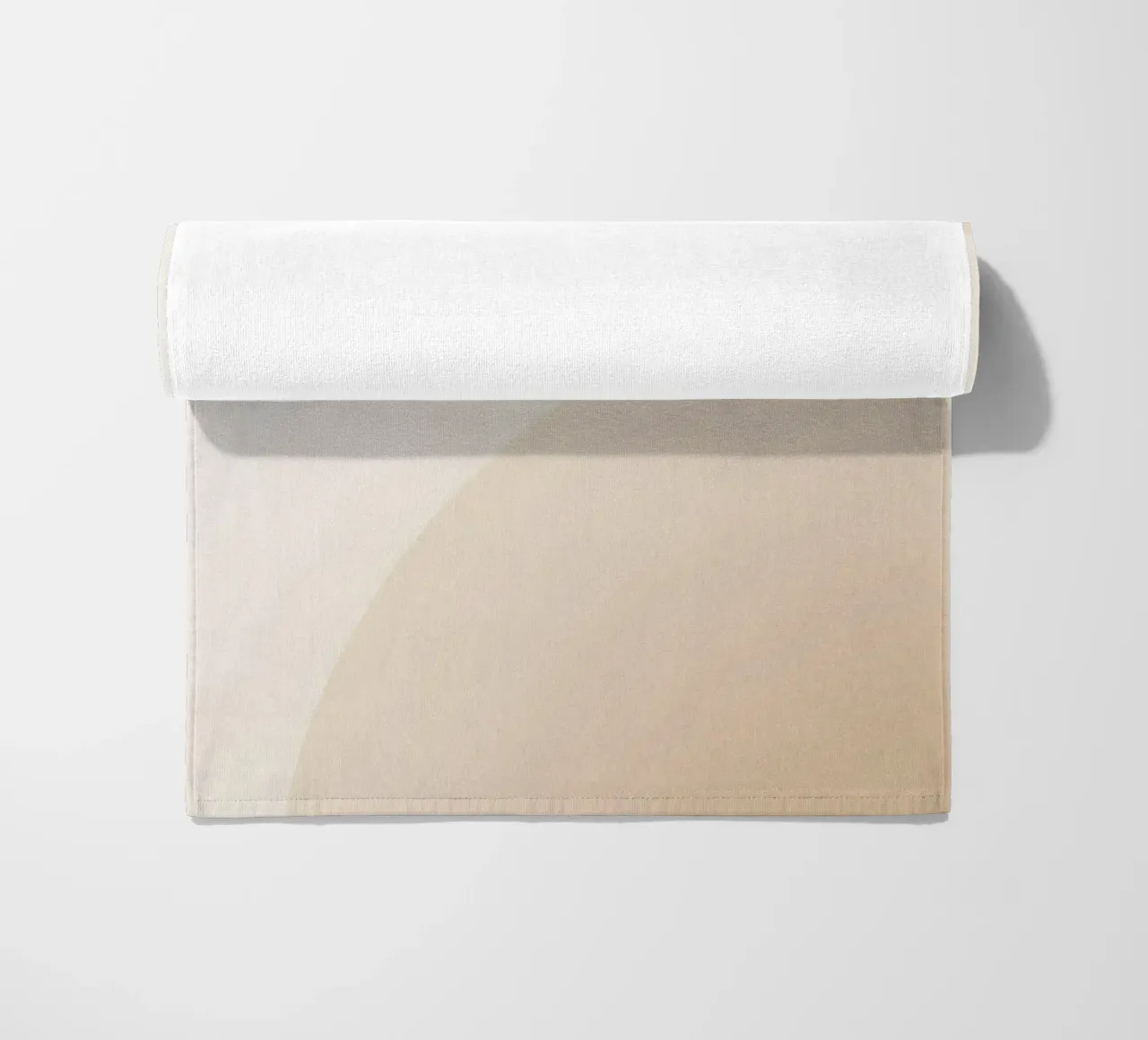 Gradiente Tan con linea curva telo mare da DesignDoodle