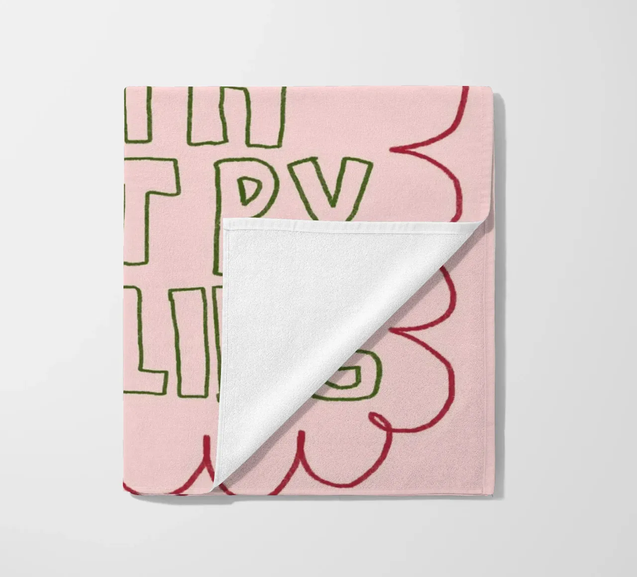 Vivere per fede non per sentimento Poster cristiano telo mare da vintagepod