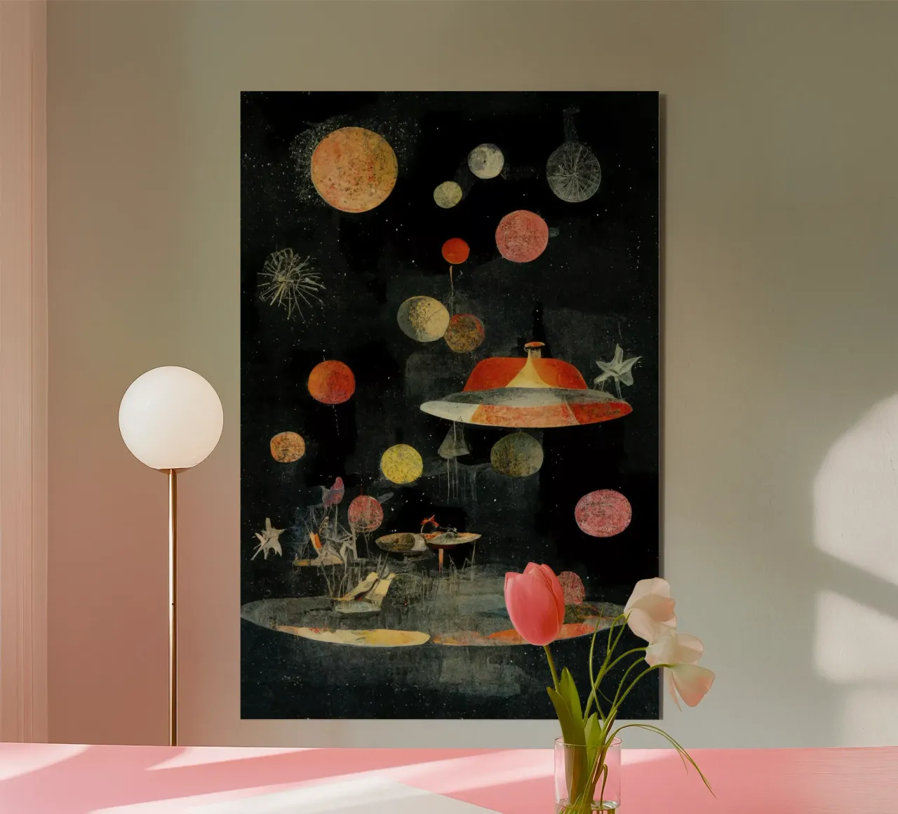 Back to The Planets alluminio dibond da treechild