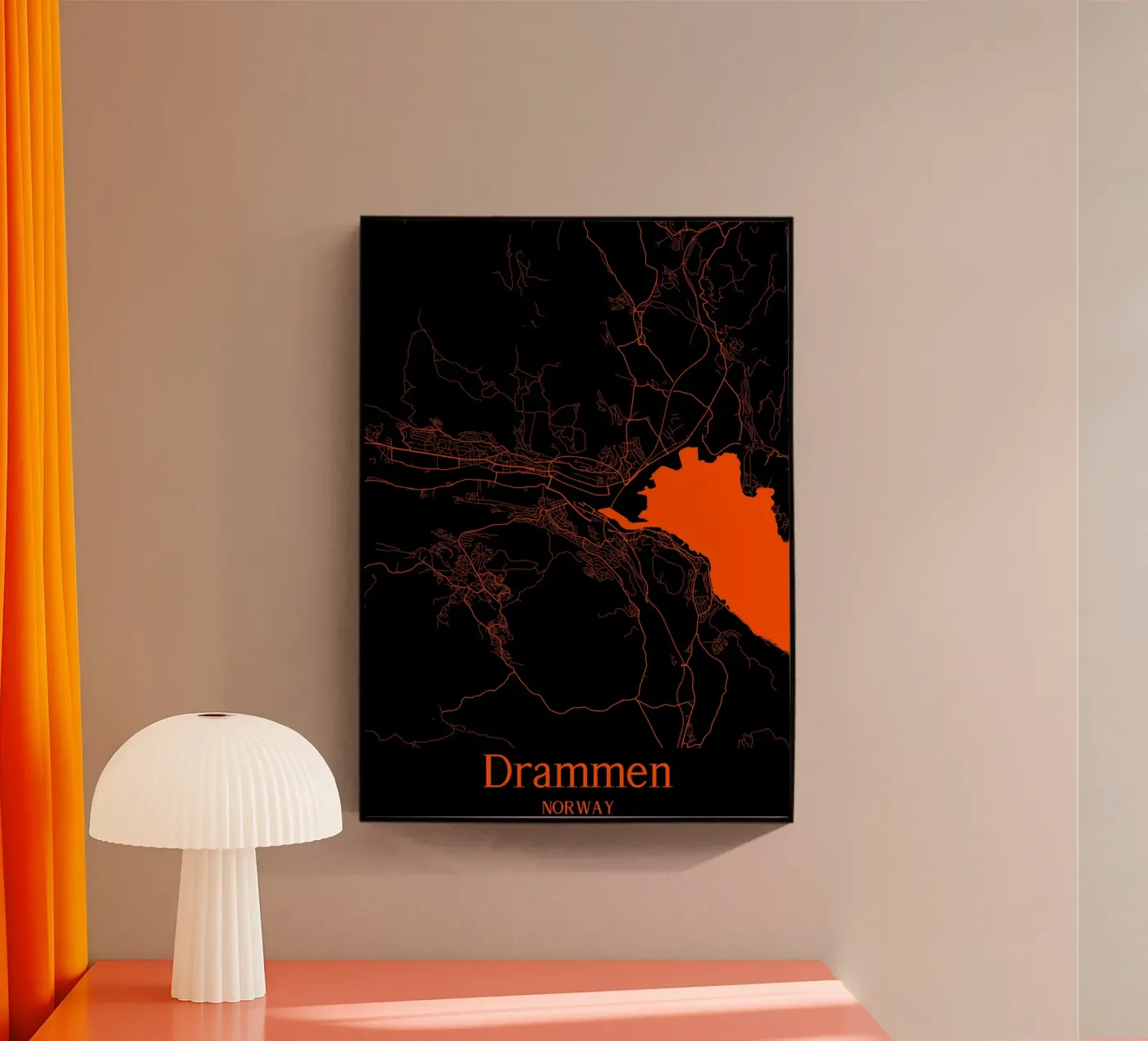 Drammen Acryl-Glas von MiMap
