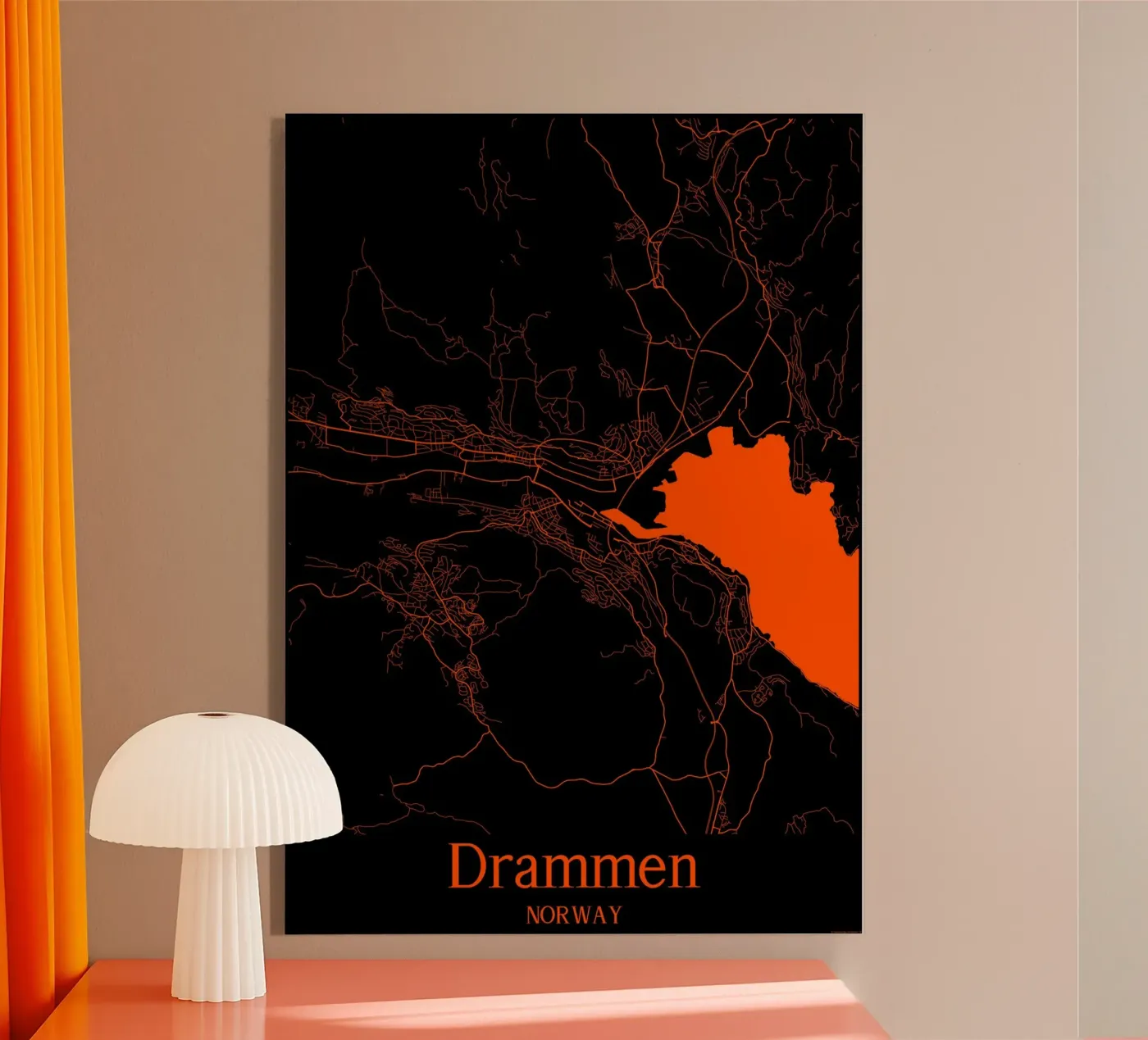 Drammen Acryl-Glas von MiMap