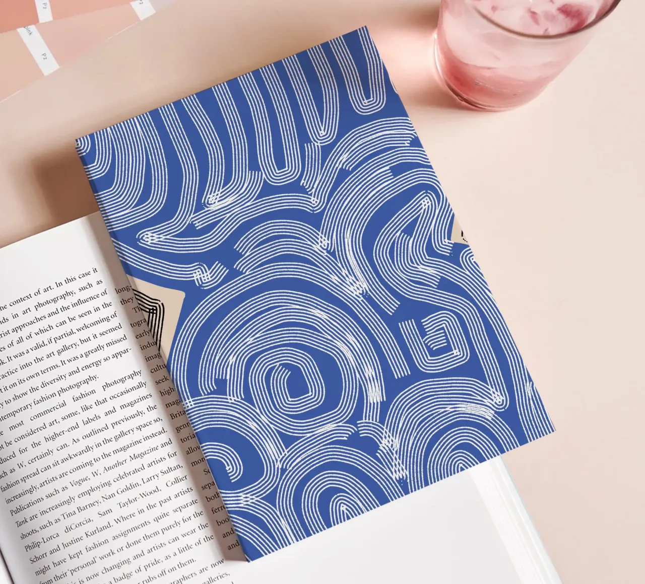 Line strokes abstract notebook by Little Dean