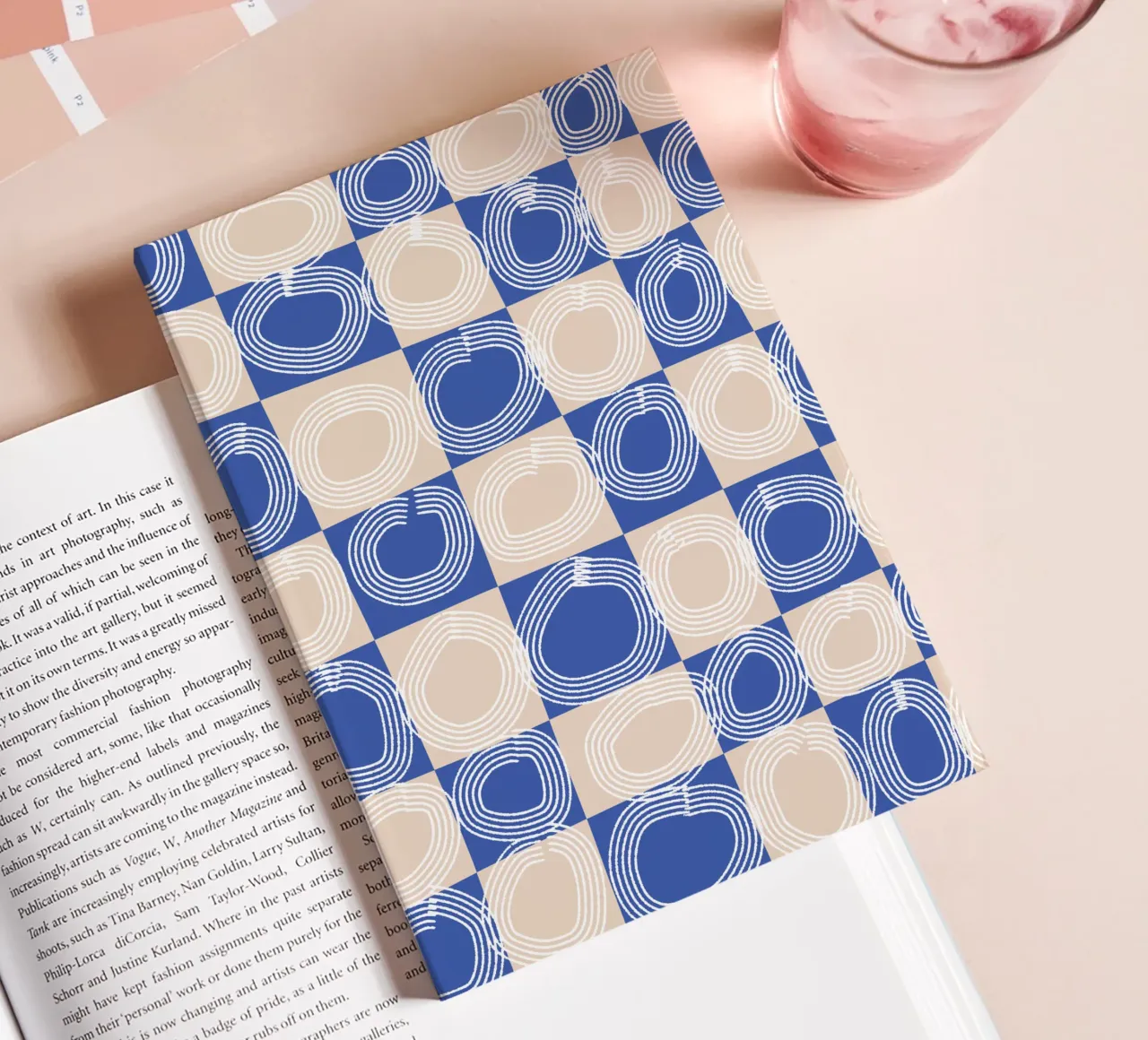 Line strokes checker notebook by Little Dean