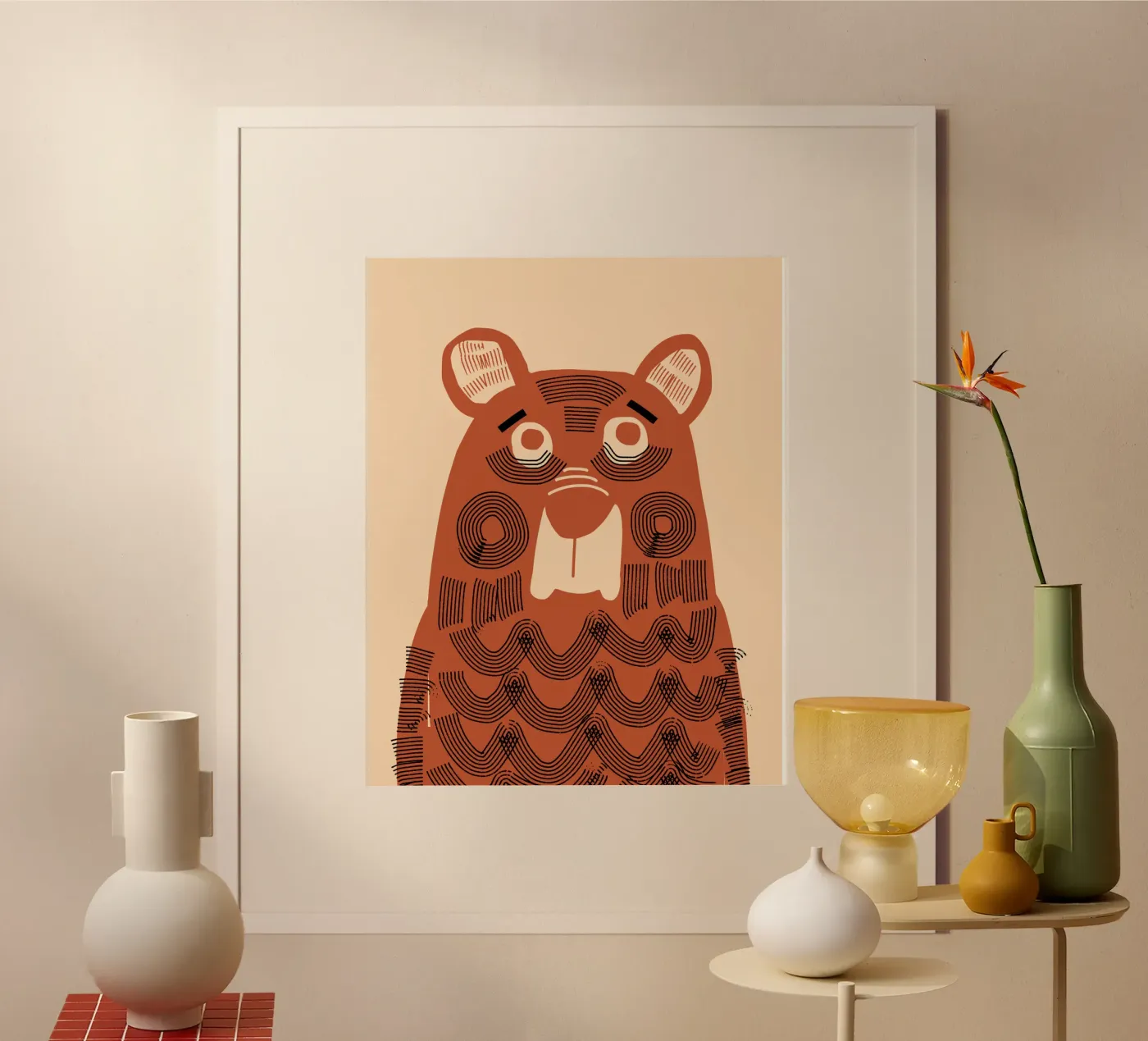 Bear folk poster by Little Dean