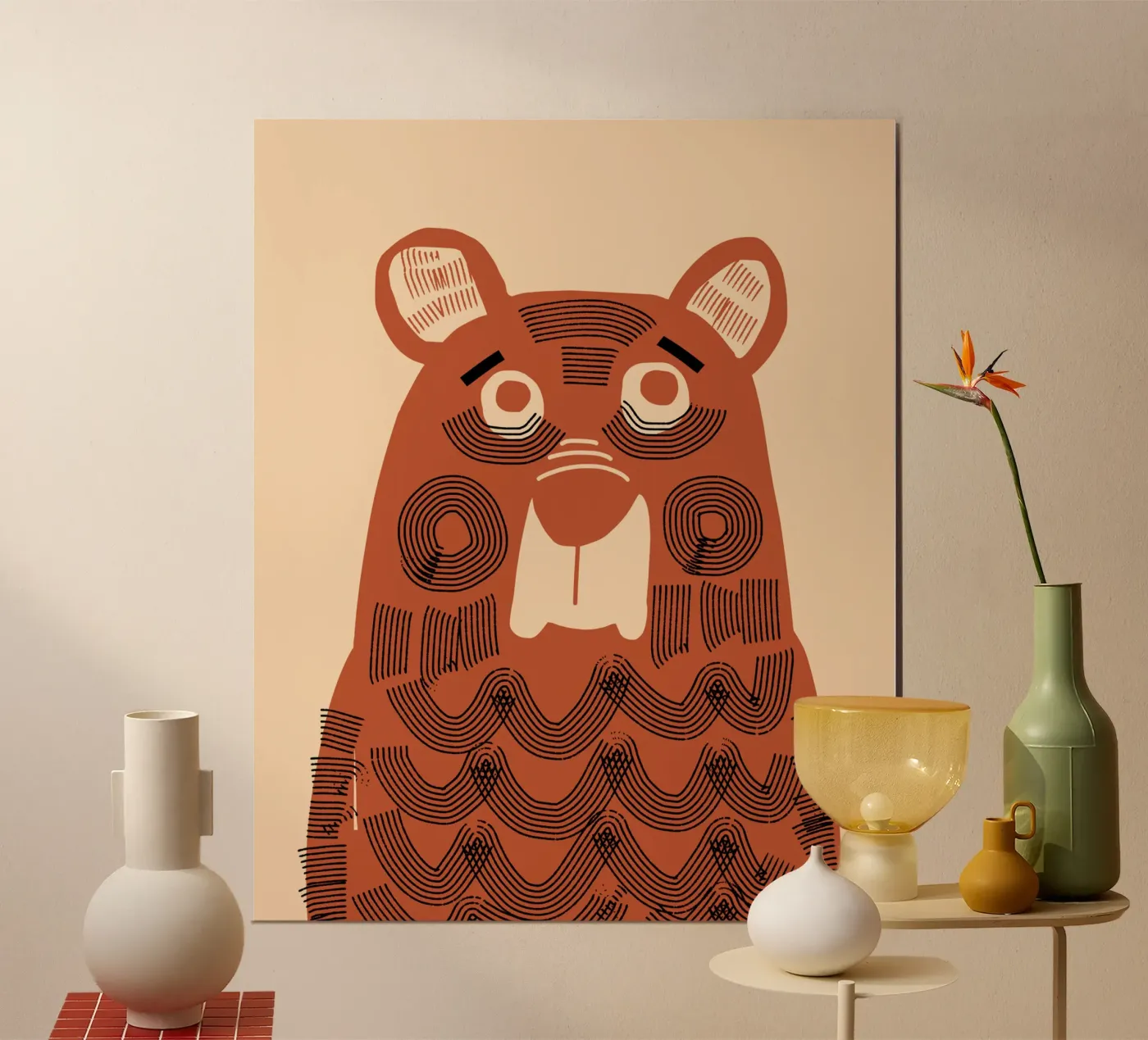 Bear folk poster by Little Dean