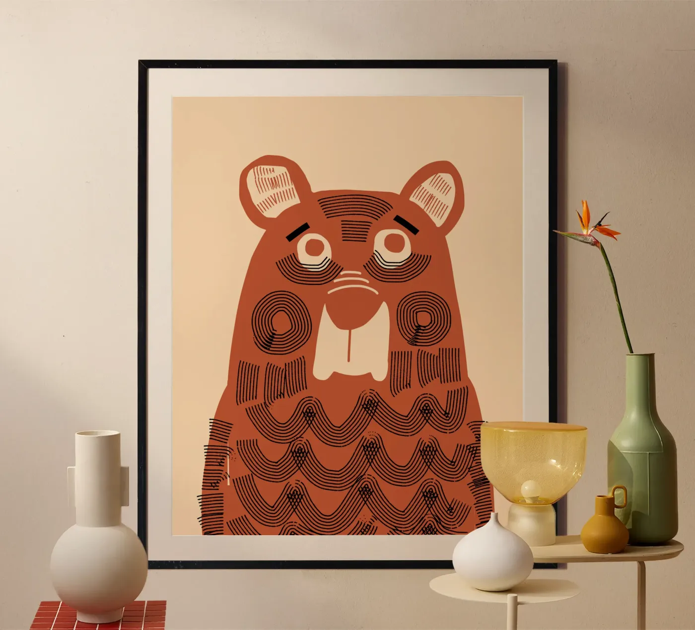 Bear folk poster by Little Dean