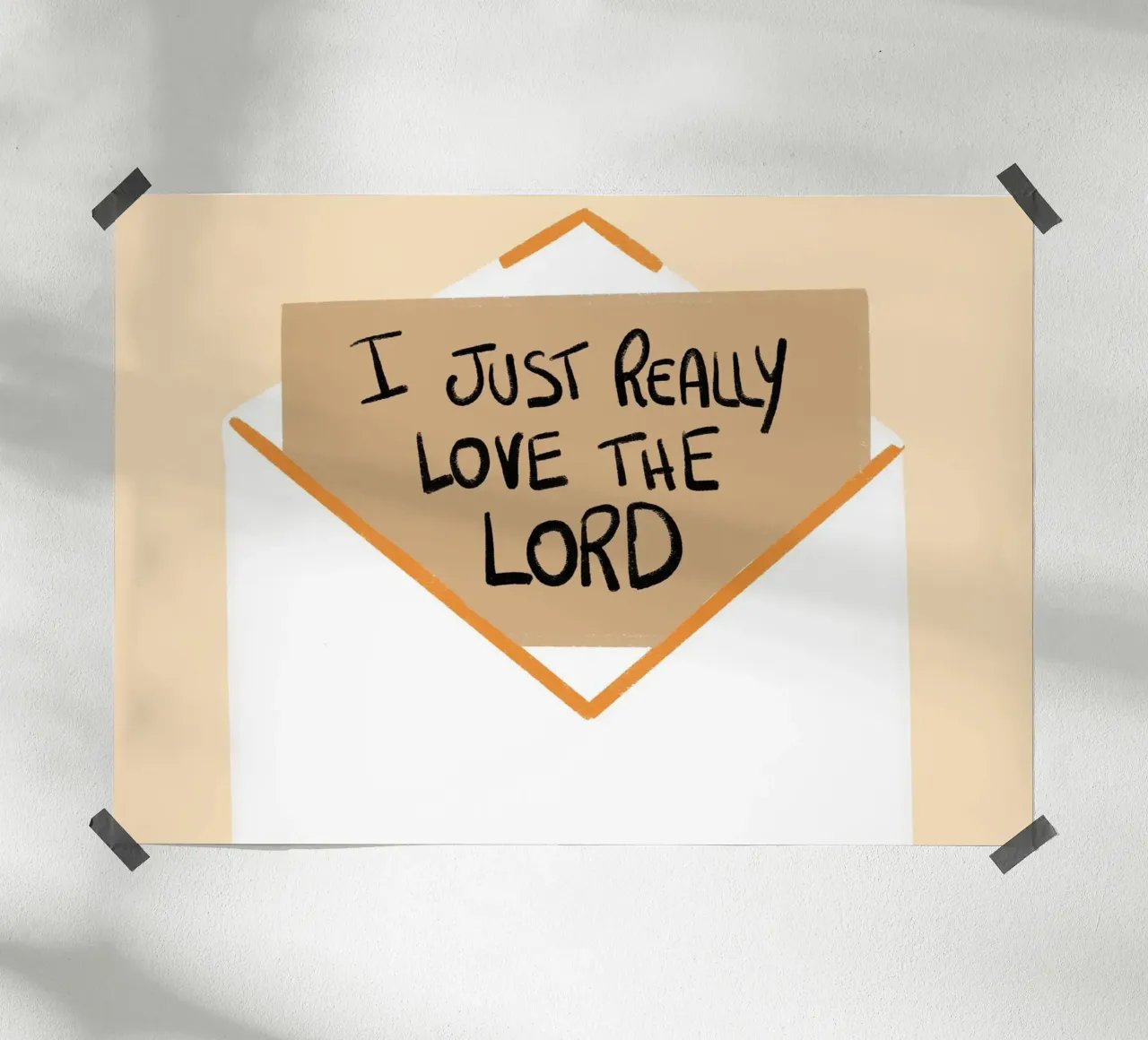 Poster cristiano I Just Really Love The Lord poster da vintagepod