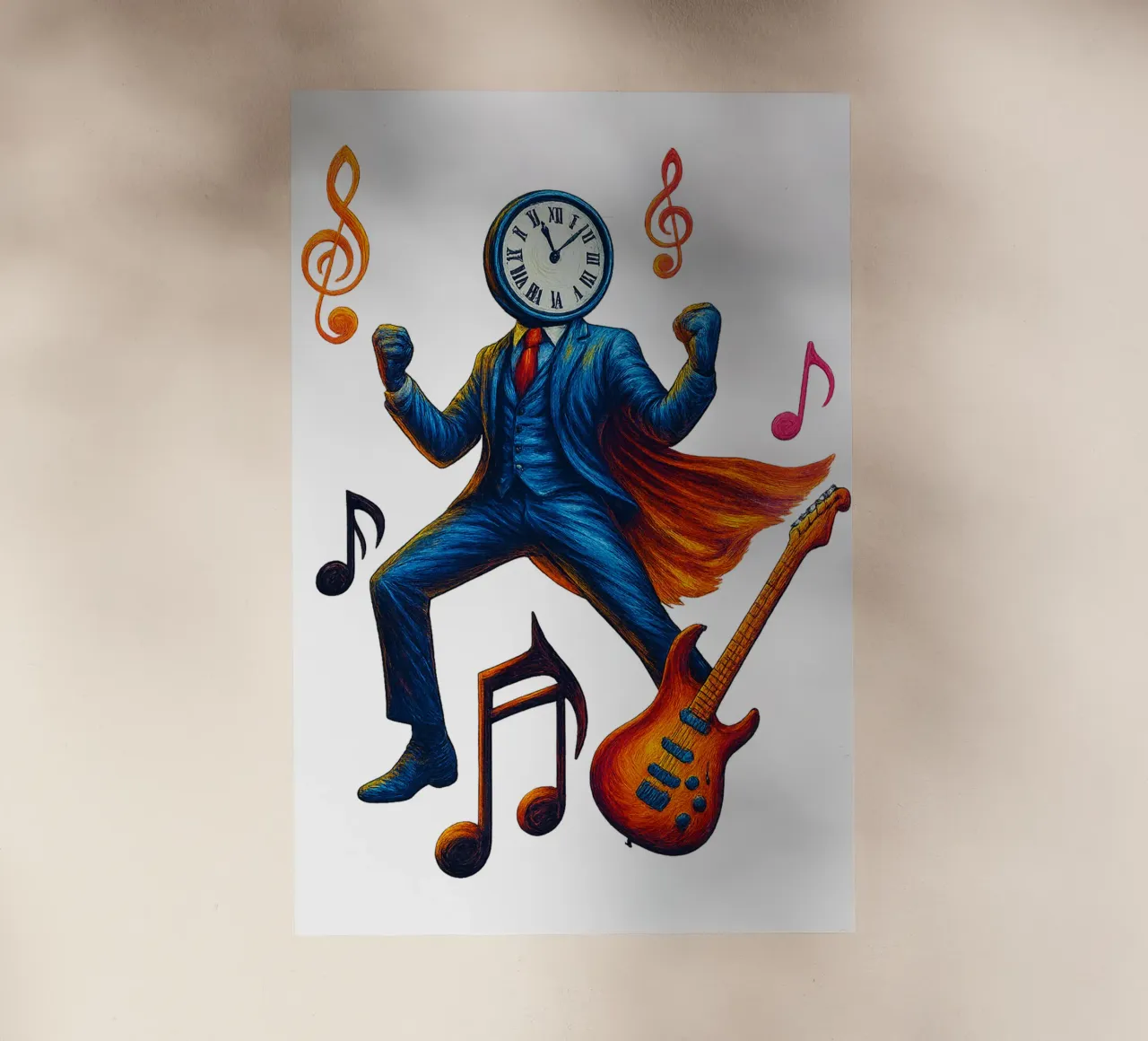 CLOCKMASTER pellicola backlit da Vintage Van Gogh