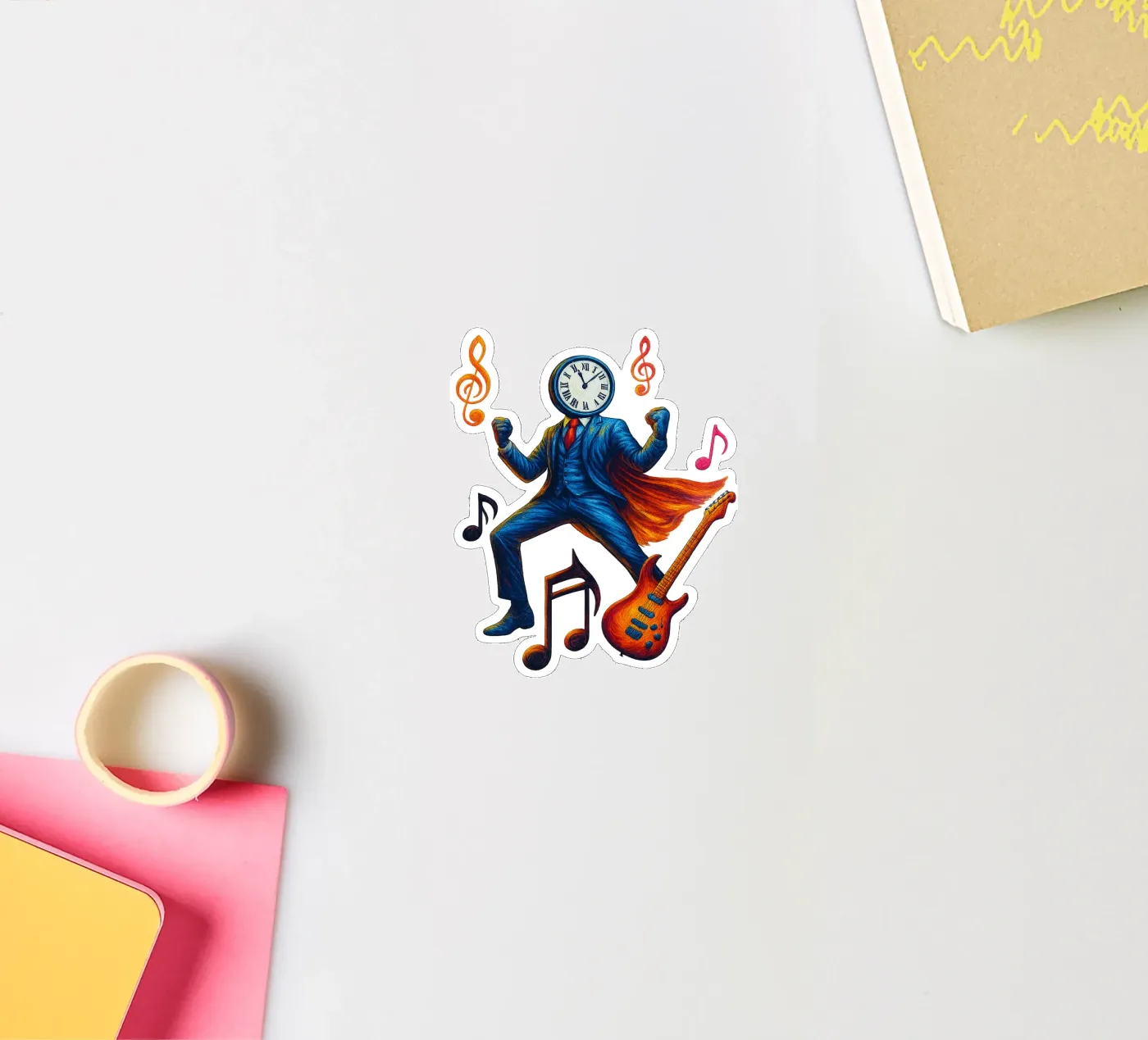 CLOCKMASTER autocollant de Vintage Van Gogh