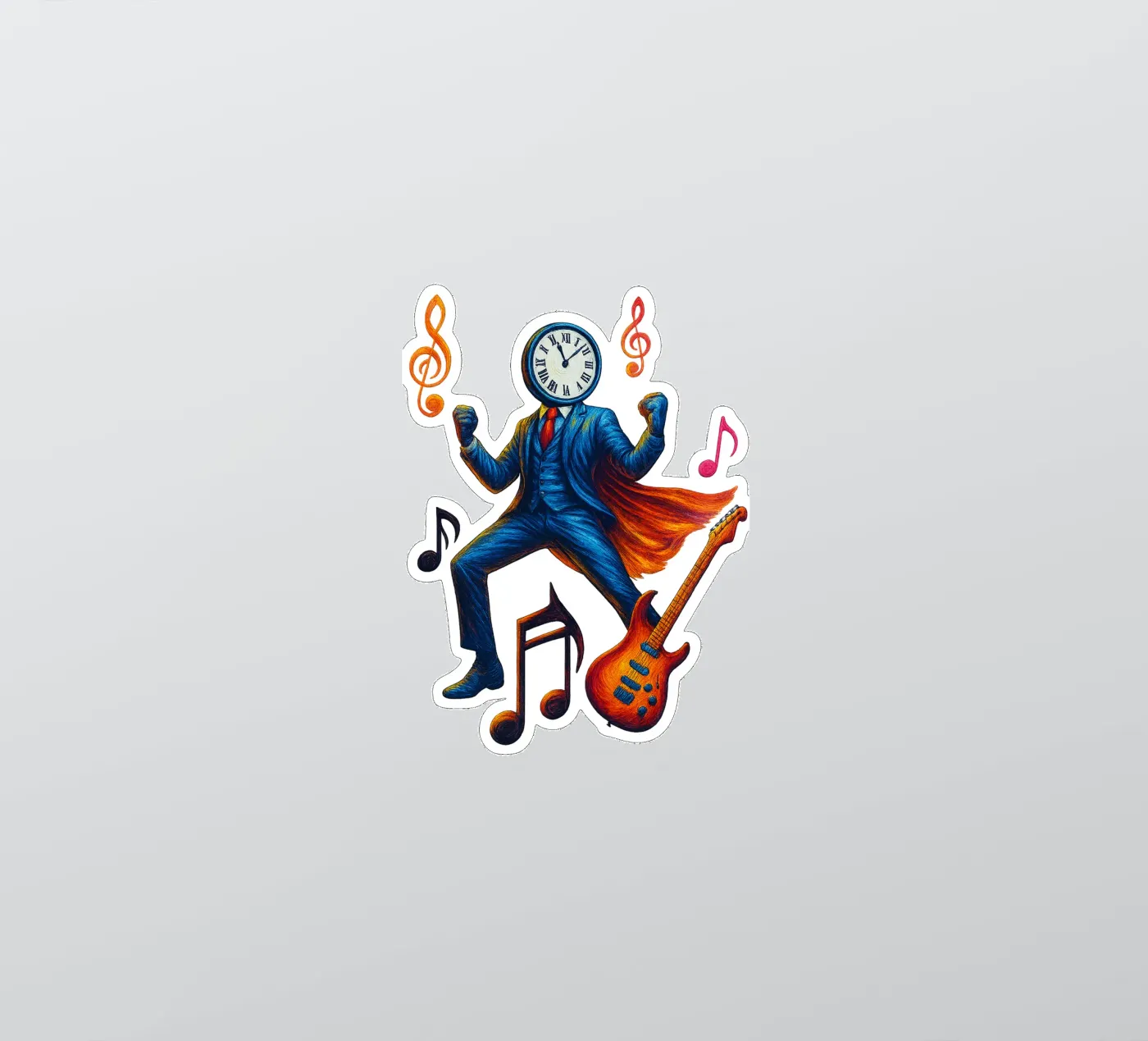 CLOCKMASTER autocollant de Vintage Van Gogh