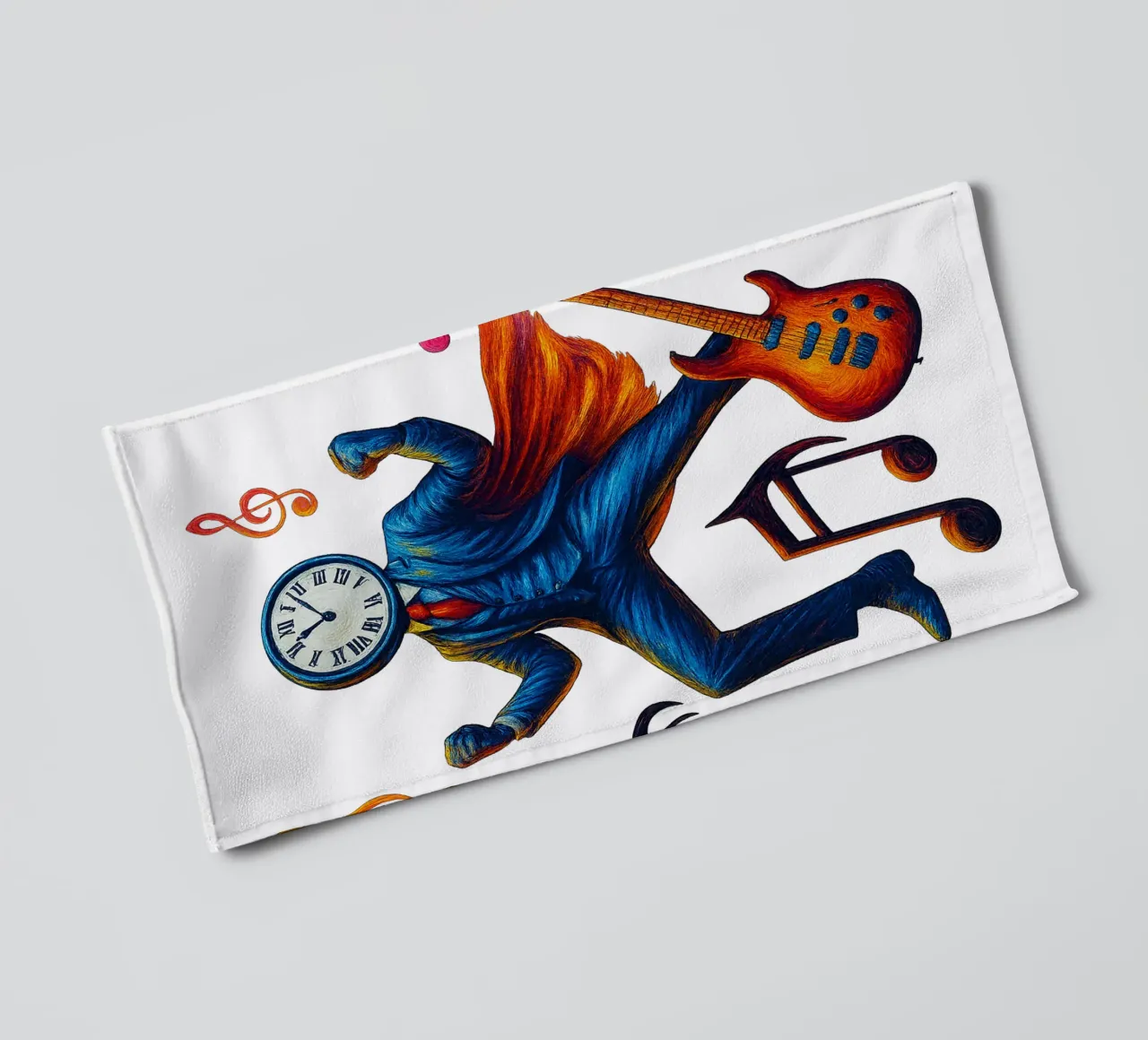 CLOCKMASTER badhanddoek van Vintage Van Gogh