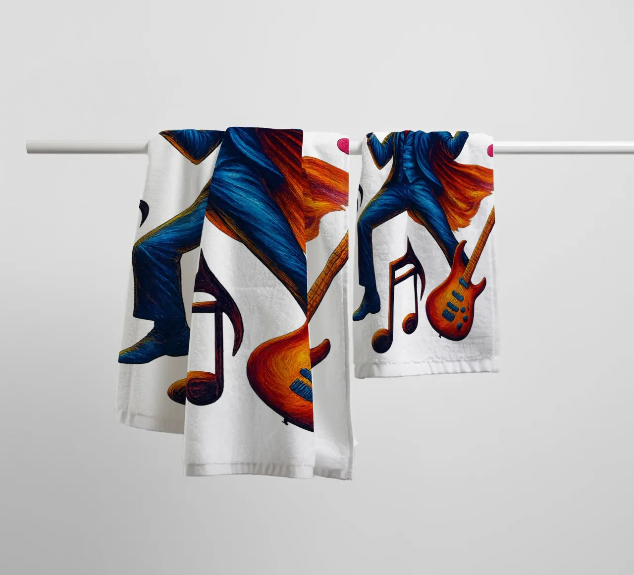 CLOCKMASTER badhanddoek van Vintage Van Gogh