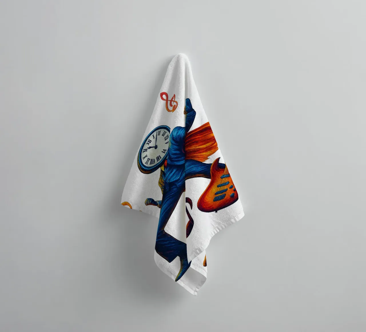 CLOCKMASTER badhanddoek van Vintage Van Gogh