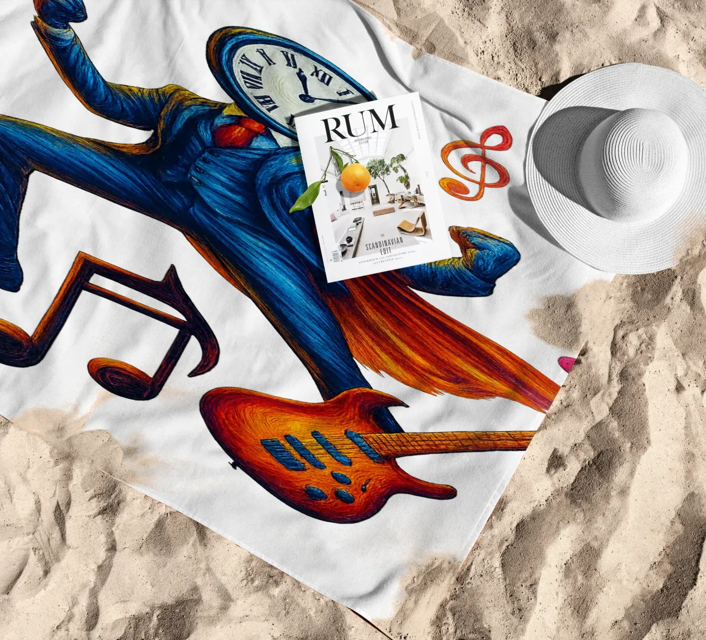 CLOCKMASTER Strandtuch von Vintage Van Gogh