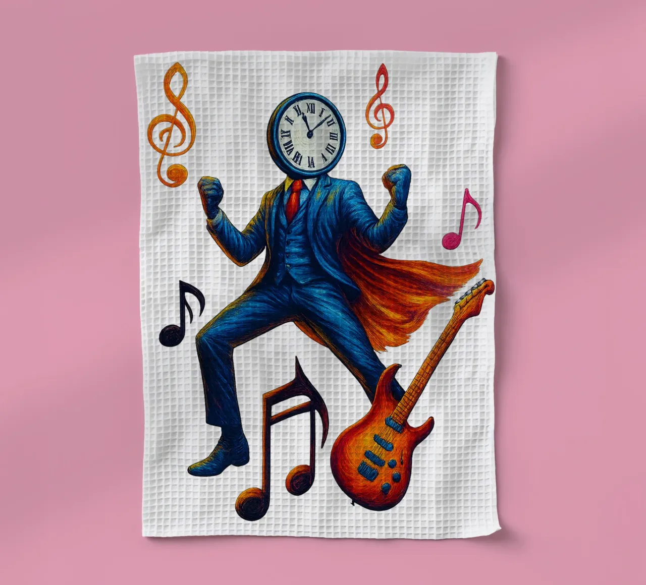 CLOCKMASTER torchon de Vintage Van Gogh