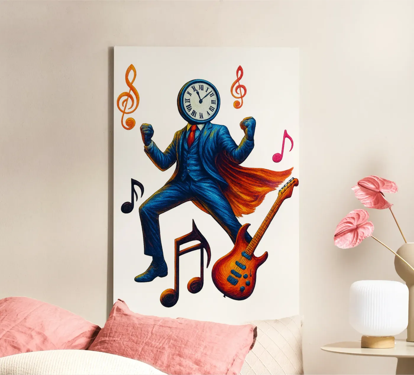 CLOCKMASTER canvas van Vintage Van Gogh