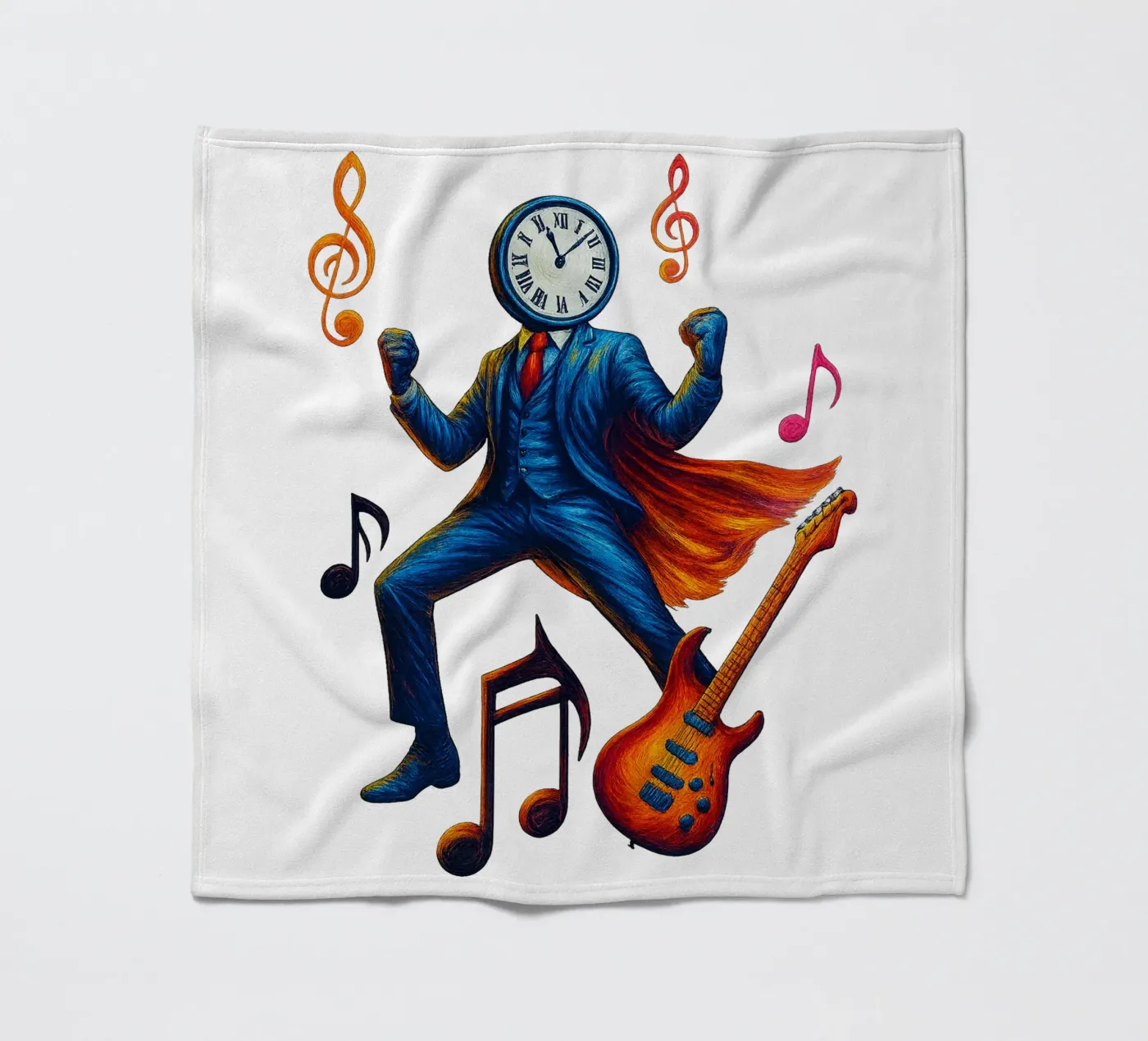 CLOCKMASTER plaid polaire de Vintage Van Gogh