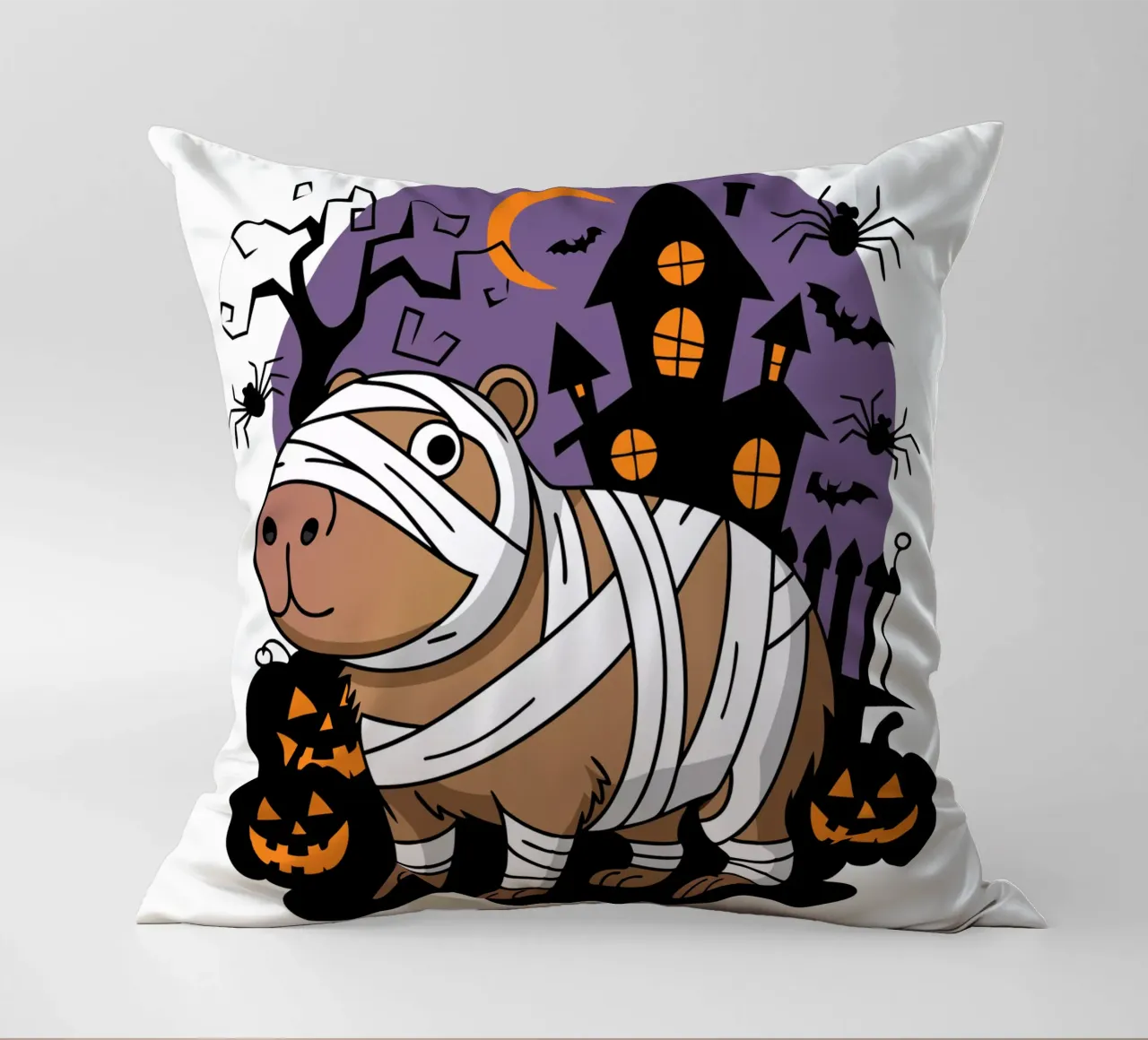 Capybara Mummy cuscino da edsonramosart