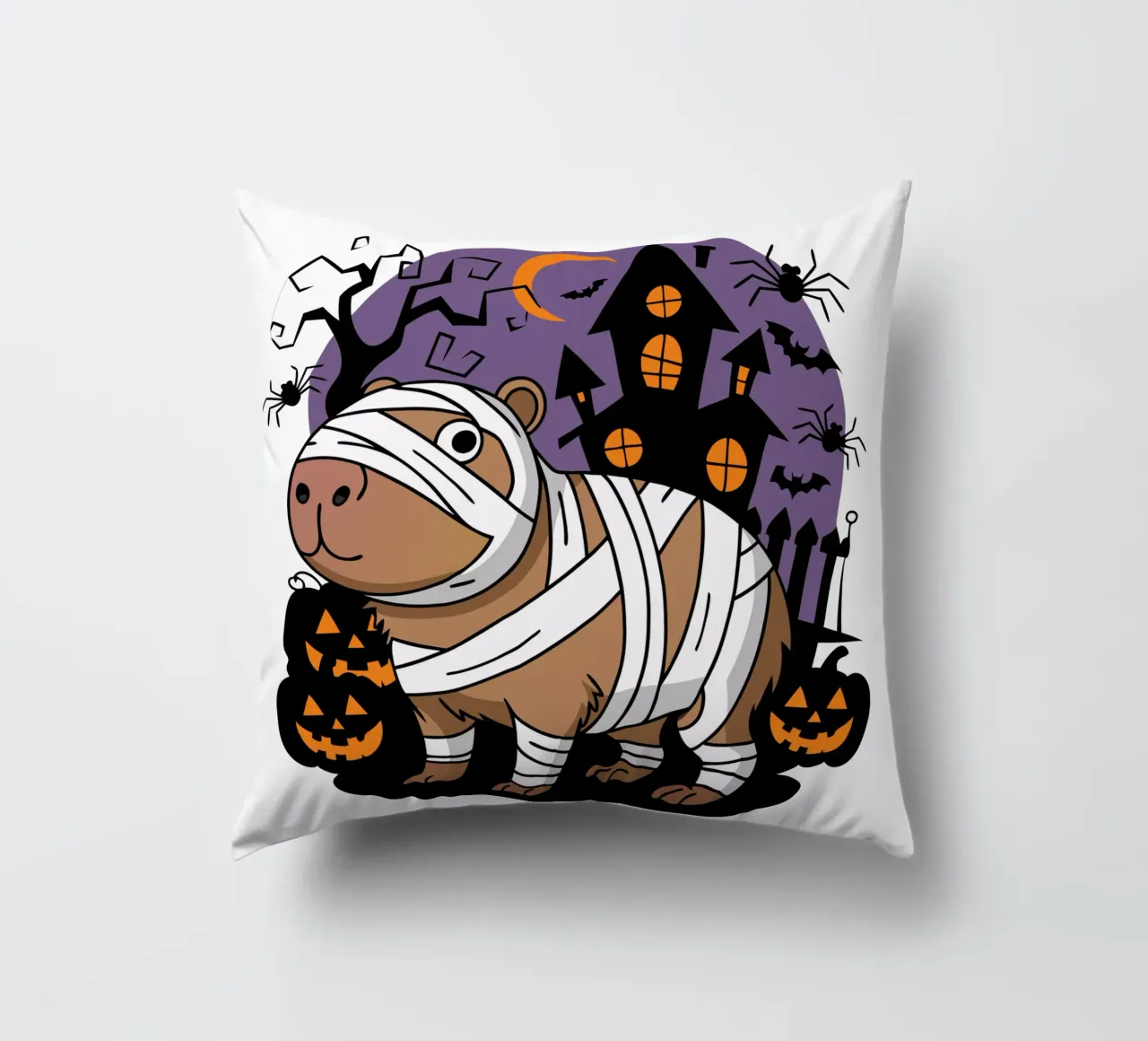 Capybara Mummy cuscino da edsonramosart