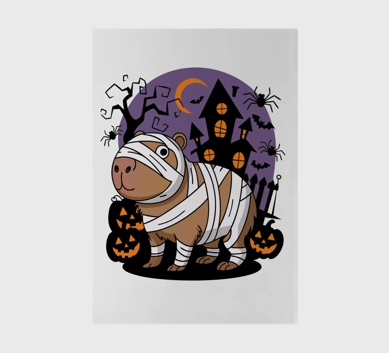 Capybara Mummy notebook by edsonramosart