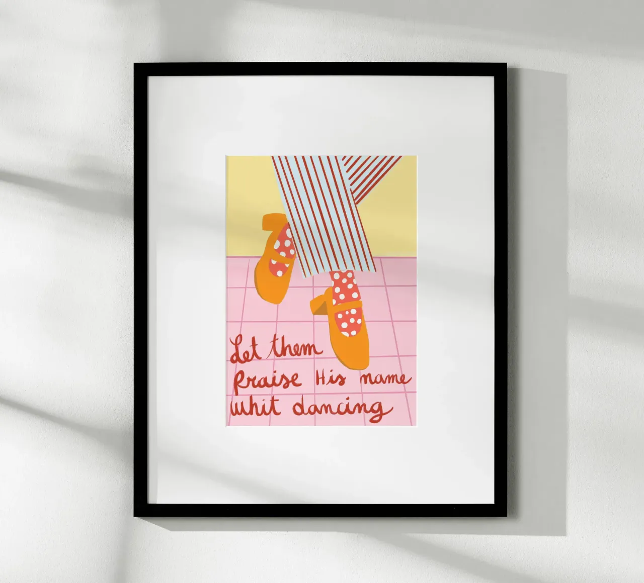 Lodate il suo nome con la danza Salmi 149:3 Poster poster da vintagepod