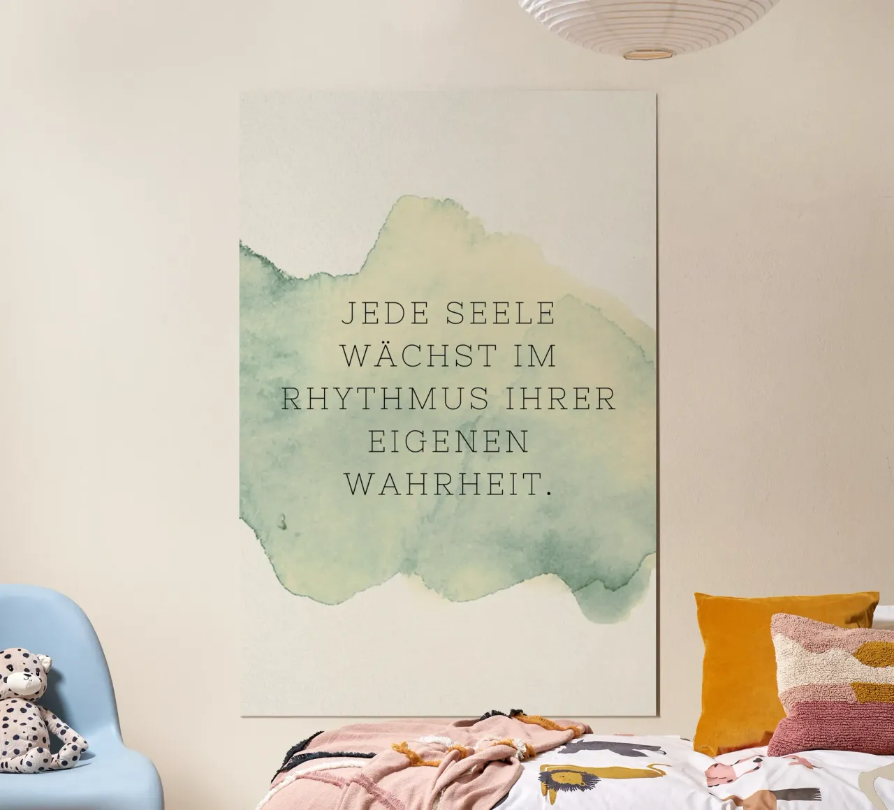 Jede Seele poster con telaio in legno da AESTHETIC VIBES by Isabel