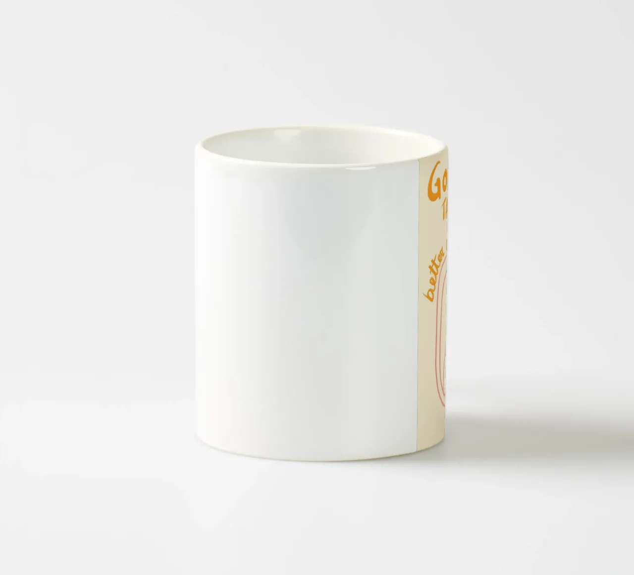 Dio è in coda, meglio guidare dritto tazza in ceramica da vintagepod