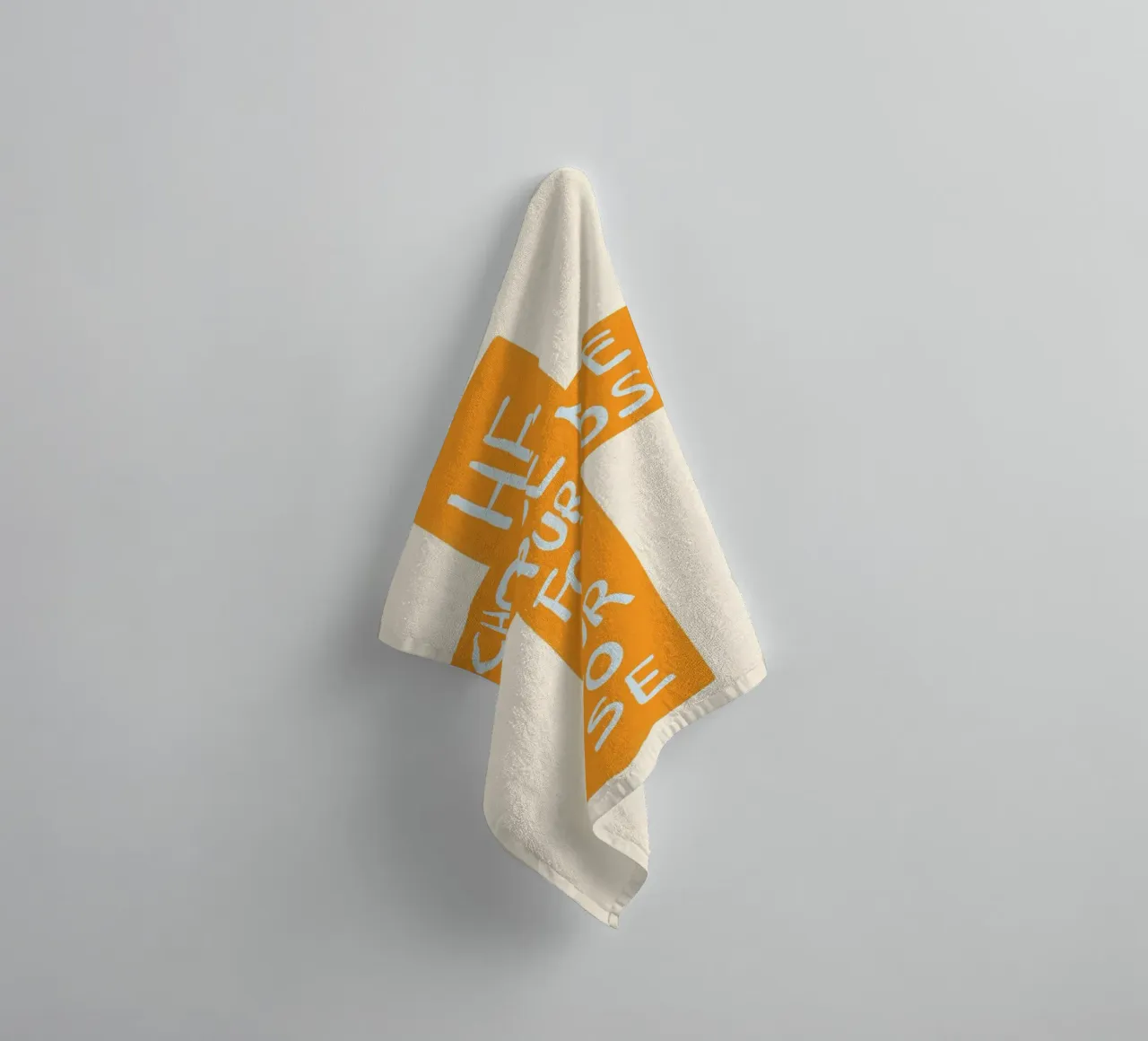He Chose Me On Purpose For A Purpose Cross Poster towel by vintagepod