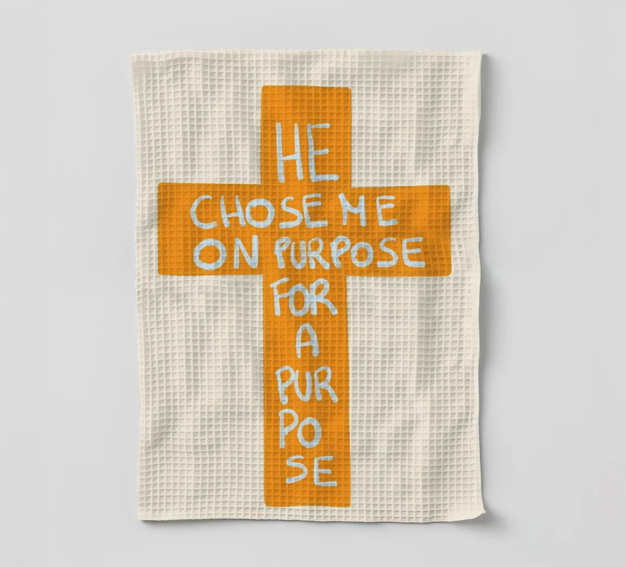 Il m'a choisi à dessein pour un but précis Cross Poster torchon de vintagepod
