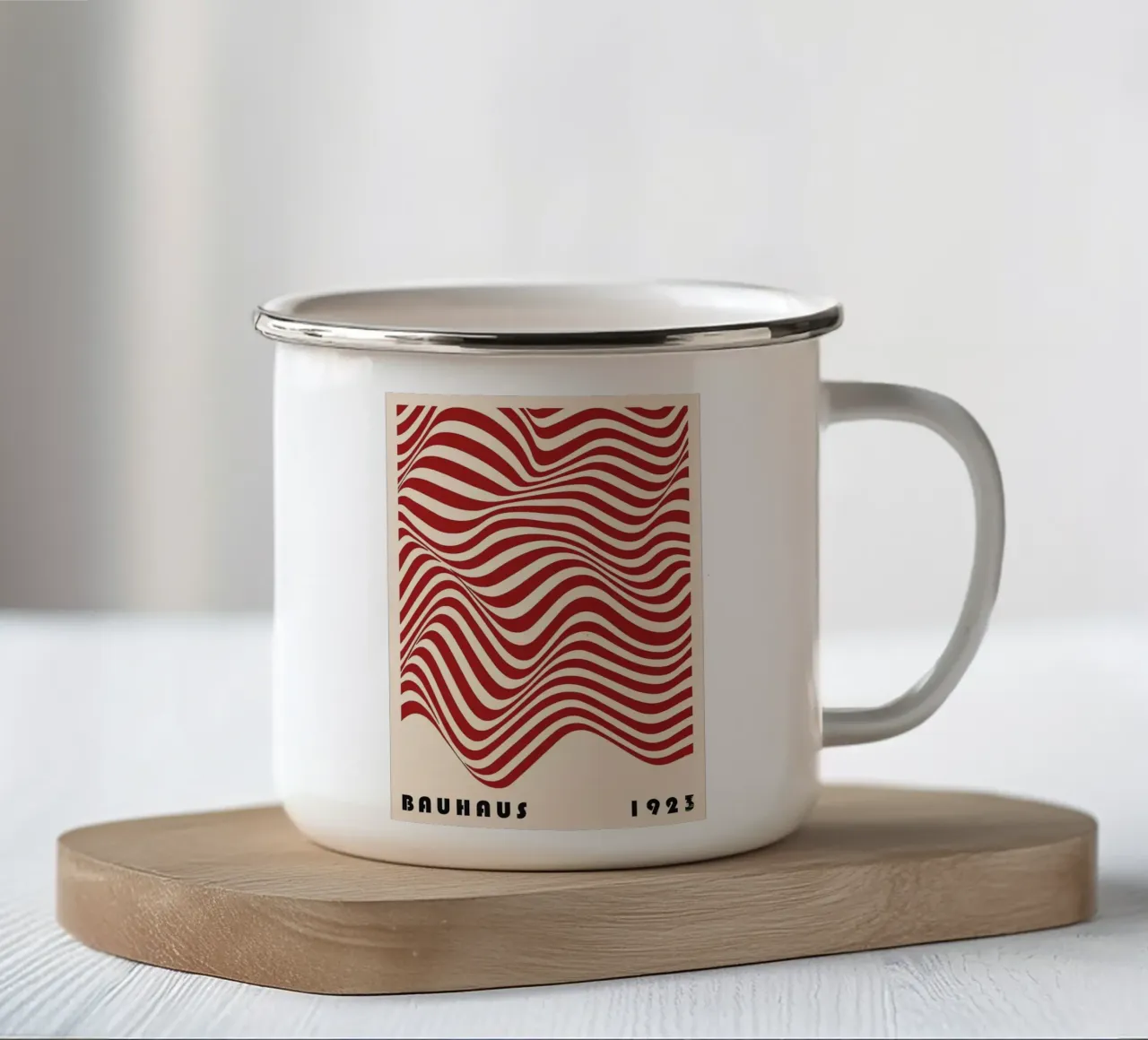 Bauhaus 1923 tazza in smalto da Narciso
